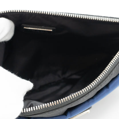 Wristlet Bag Blue & Black Tessuto Nylon