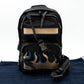 Single Strap Backpack Flame Black Nylon
