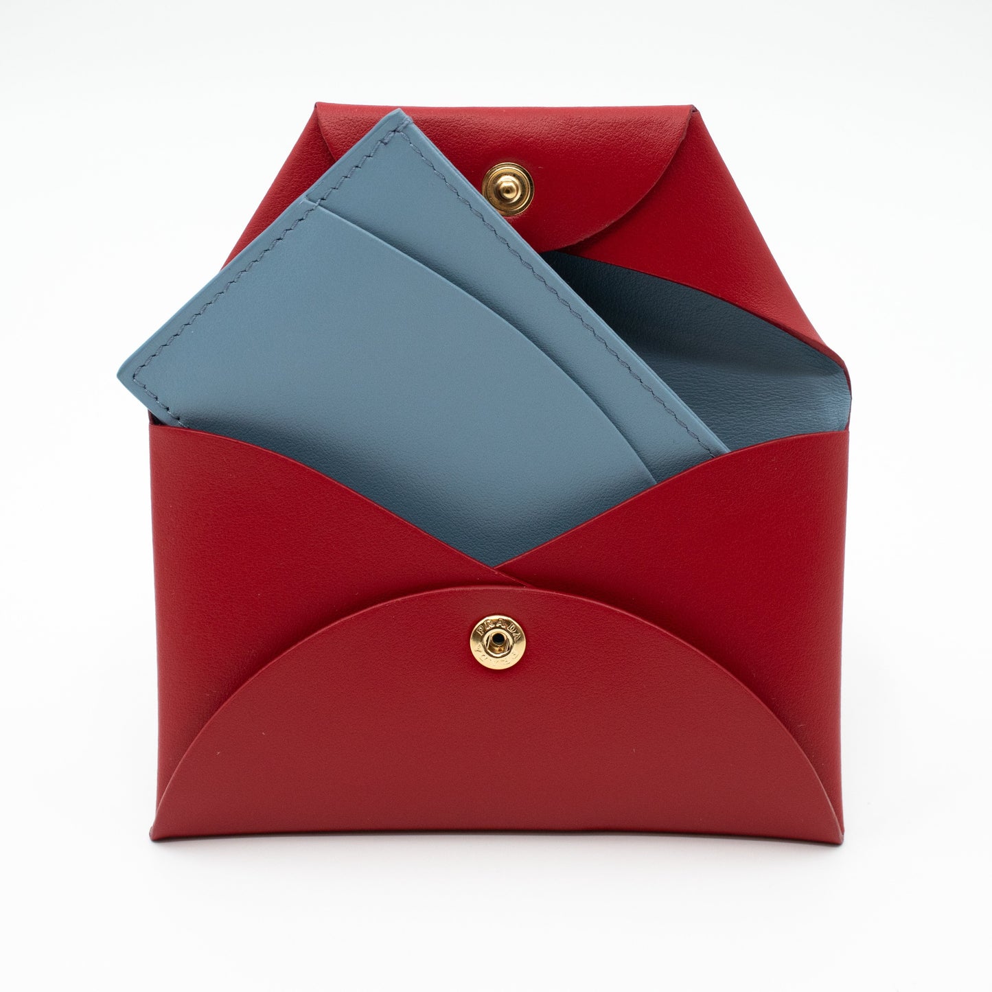 Envelope Wallet with Card Holder Red Leather