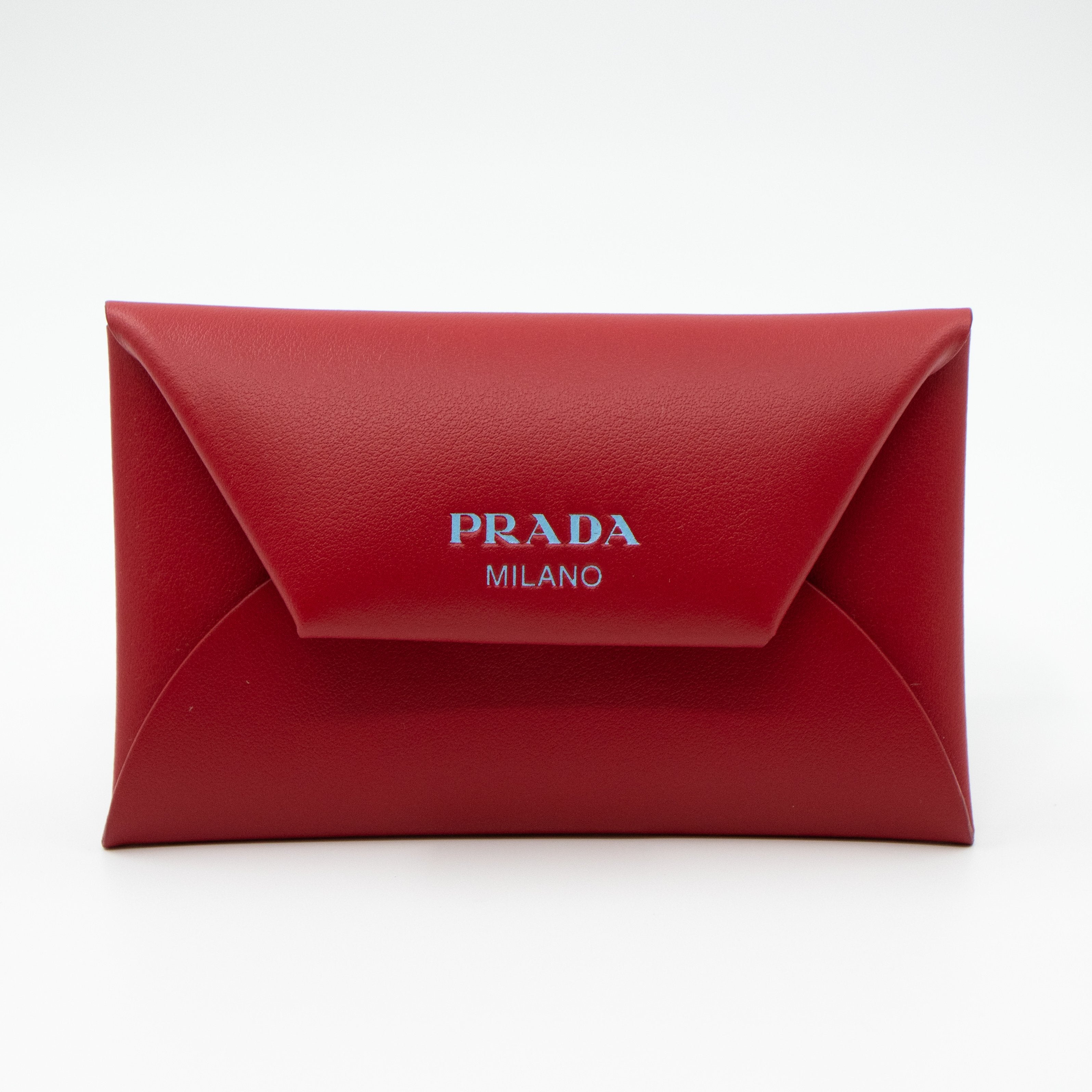 Envelope Wallet with Card Holder Red Leather