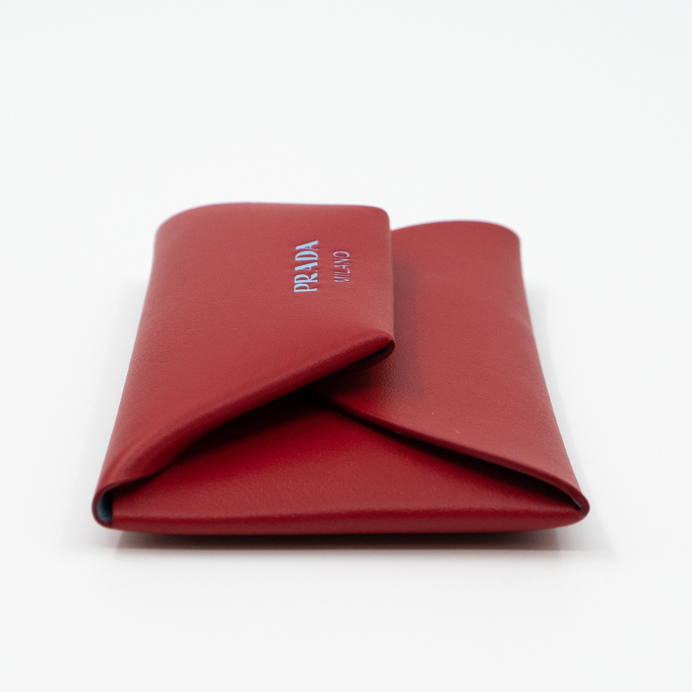 Envelope Wallet with Card Holder Red Leather