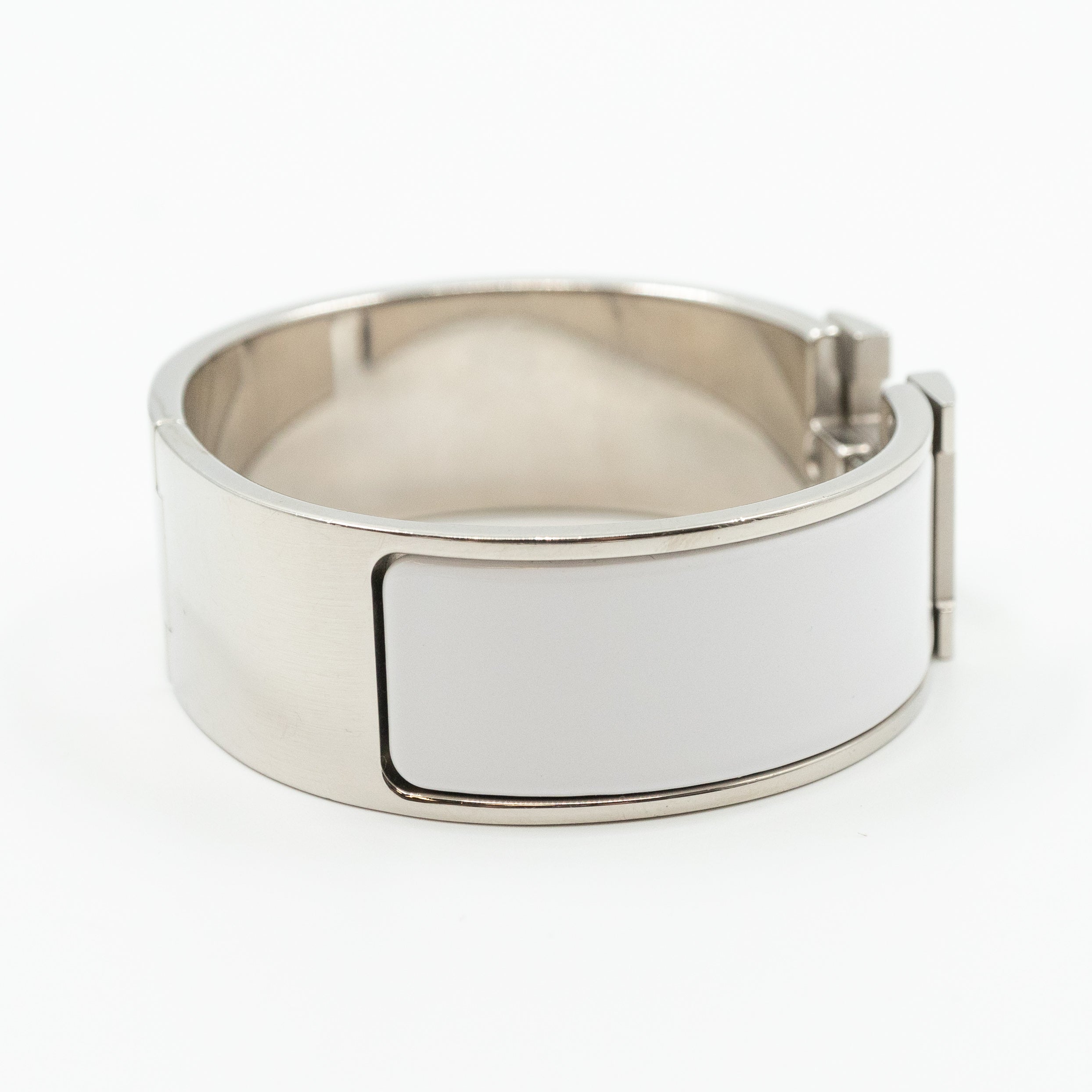 Clic Clac H Bracelet Medium White Silver