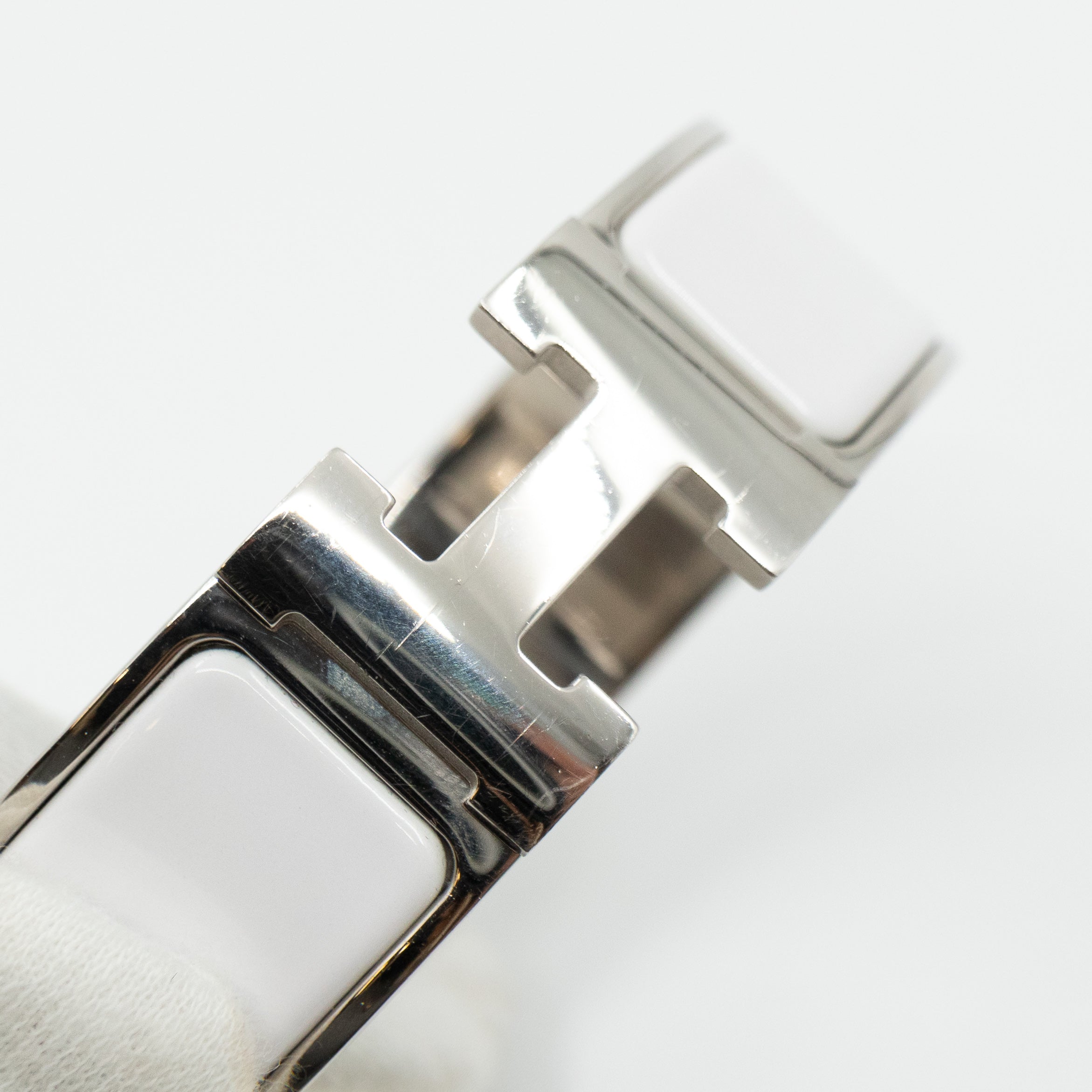 Clic Clac H Bracelet Medium White Silver