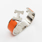 Clic Clac H Bracelet Medium Orange Silver