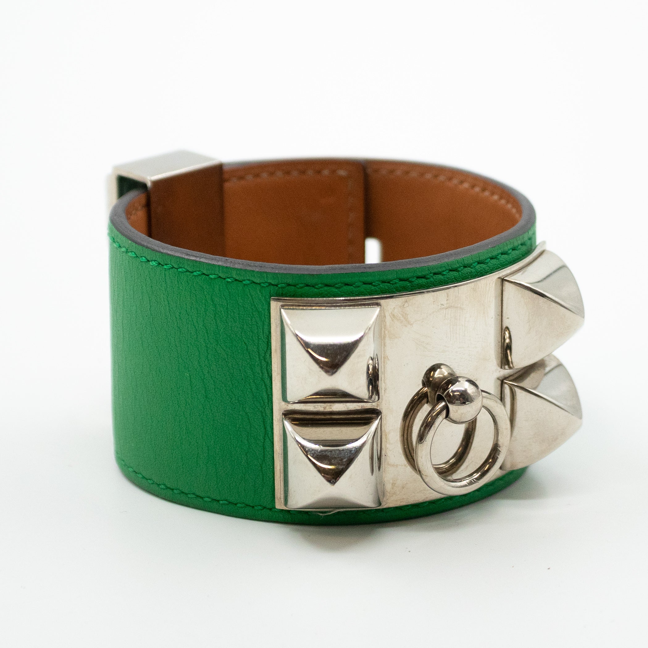 Collier de Chien Green Silver Bracelet