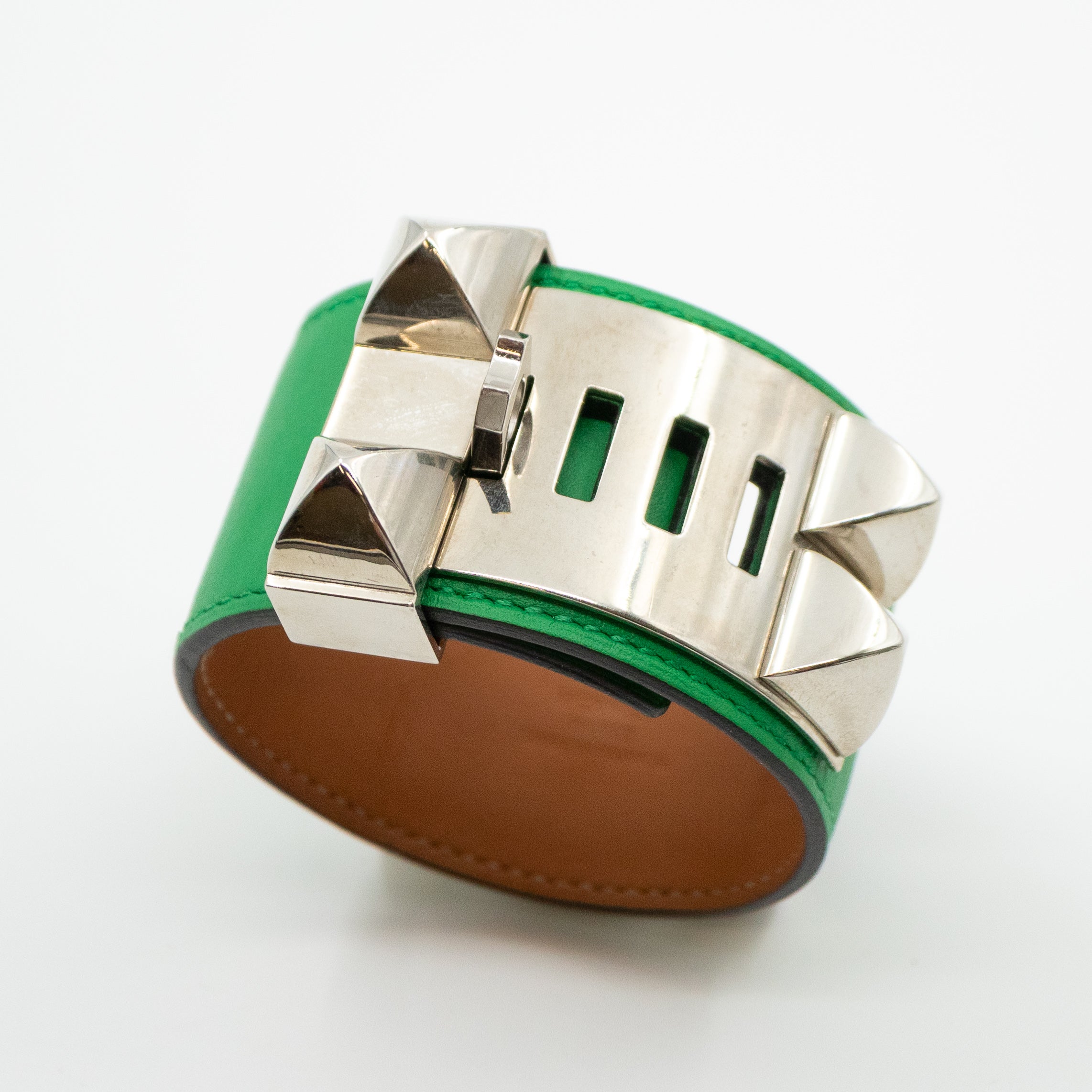 Collier de Chien Green Silver Bracelet