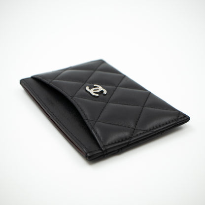 Classic Card Holder Black Leather
