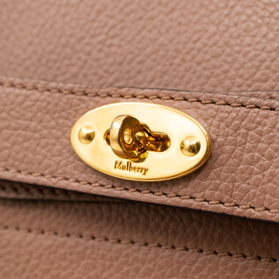 Large Zipped Bayswater Rosewater Leather