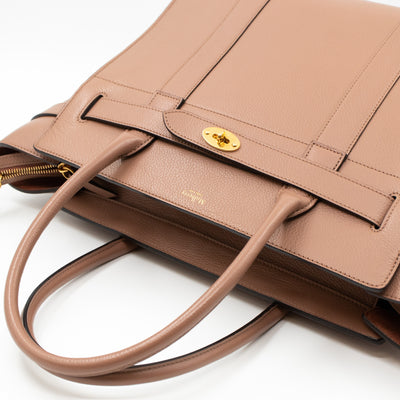 Large Zipped Bayswater Rosewater Leather