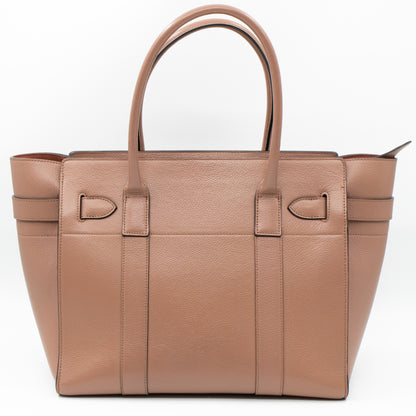Large Zipped Bayswater Rosewater Leather