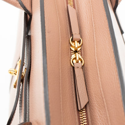 Large Zipped Bayswater Rosewater Leather