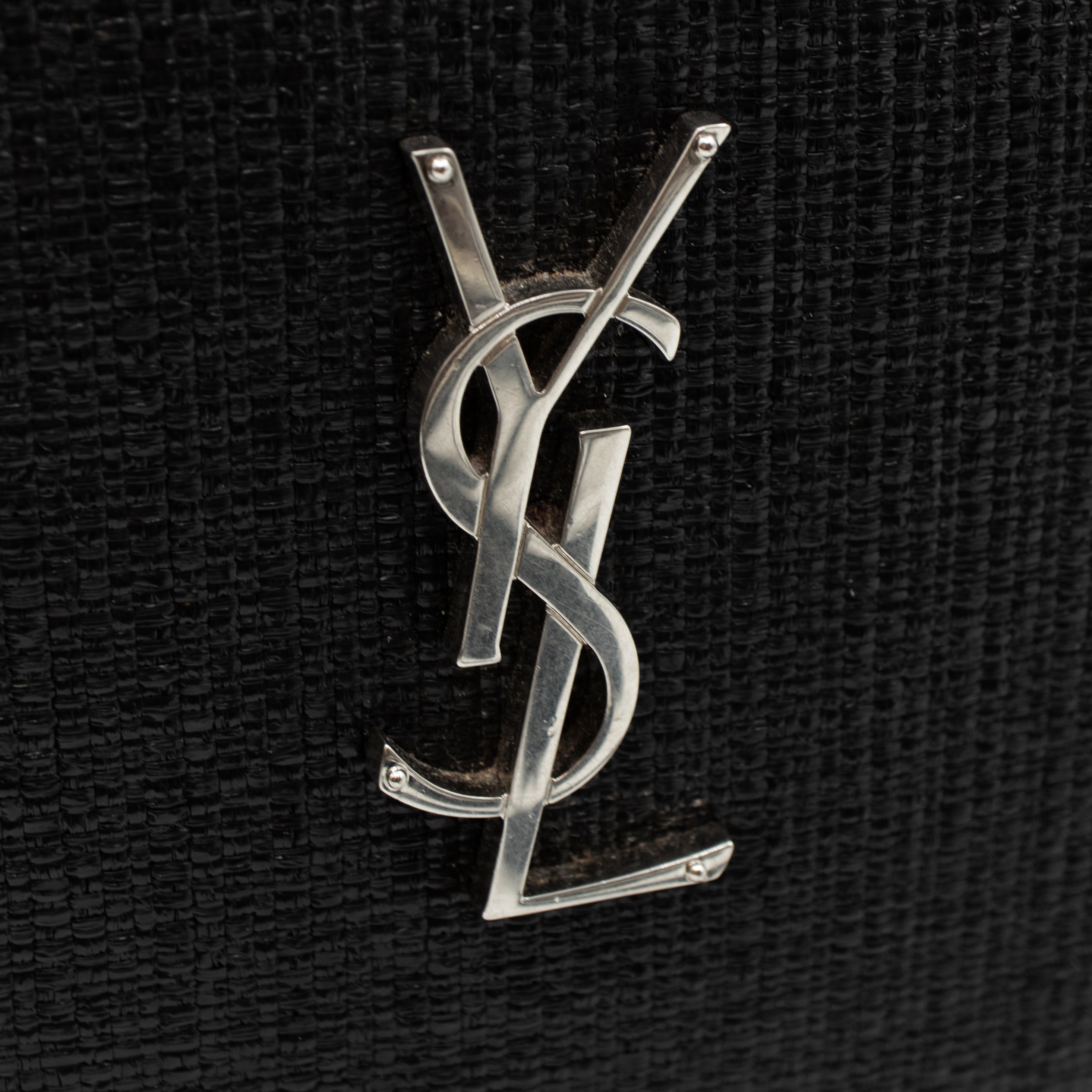 Lou Camera Bag Raffia Black