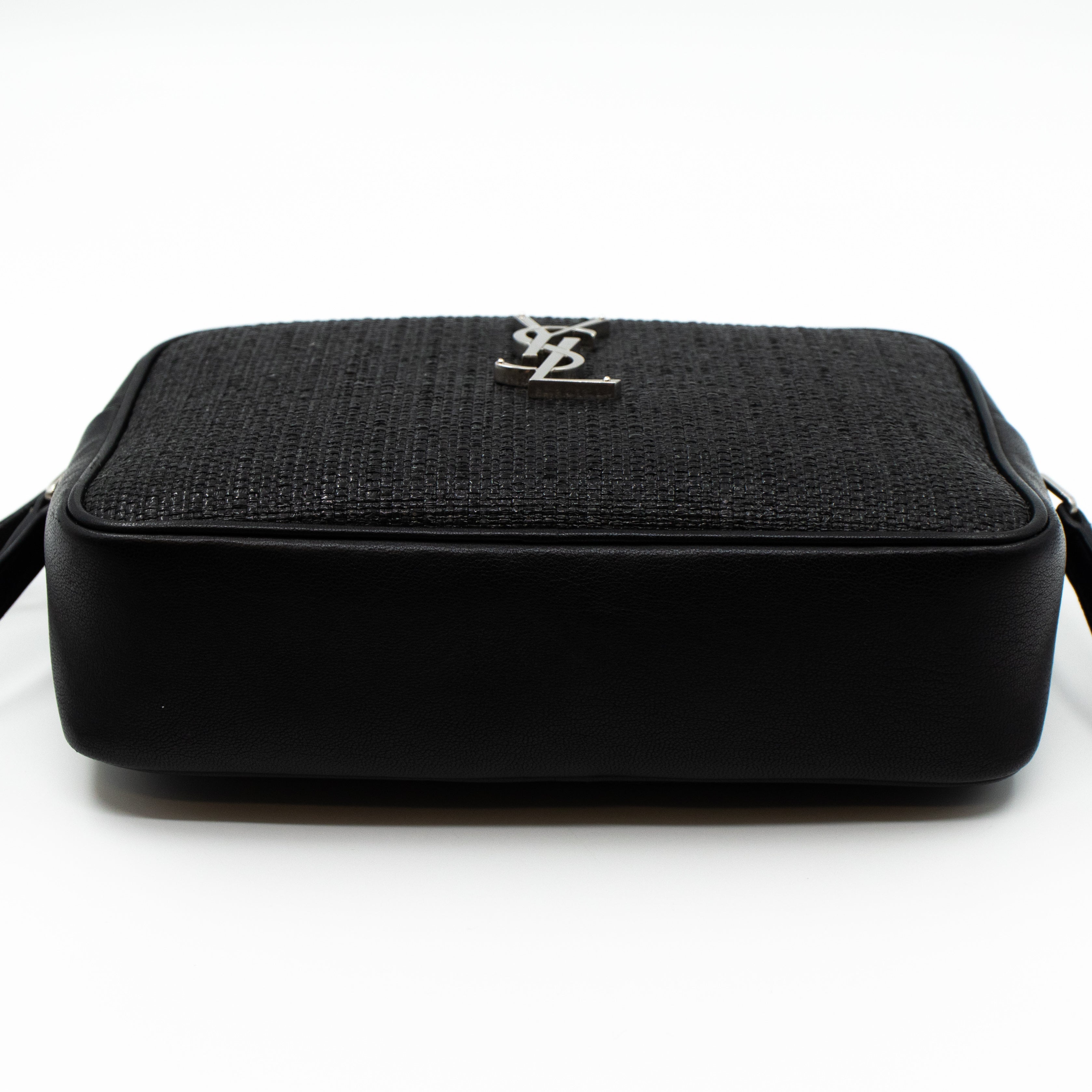 Lou Camera Bag Raffia Black