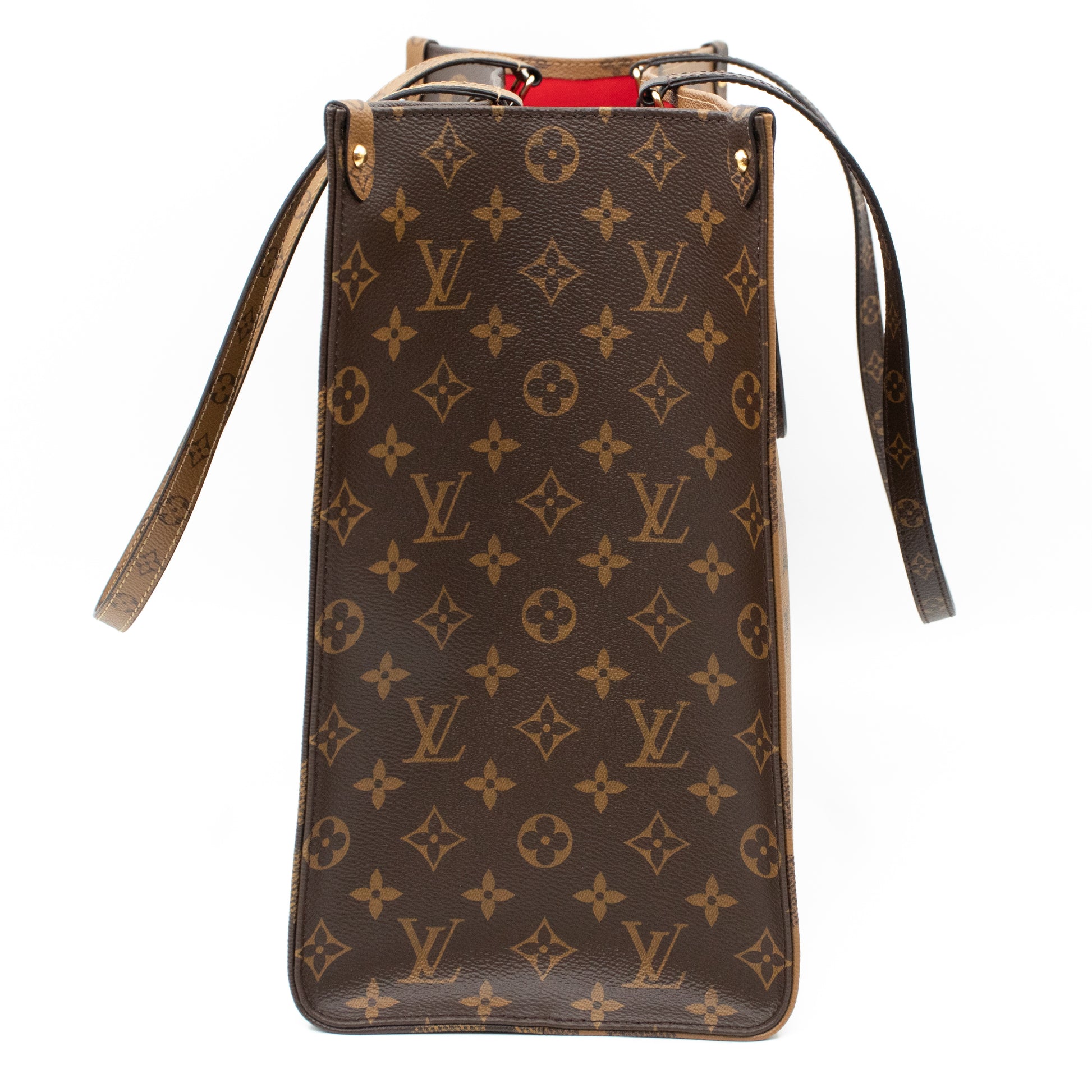 Louis Vuitton Onthego GM Reverse Monogram Tote Shoulder Bag