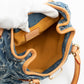 Pleaty Blue Denim Monogram