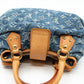 Pleaty Blue Denim Monogram