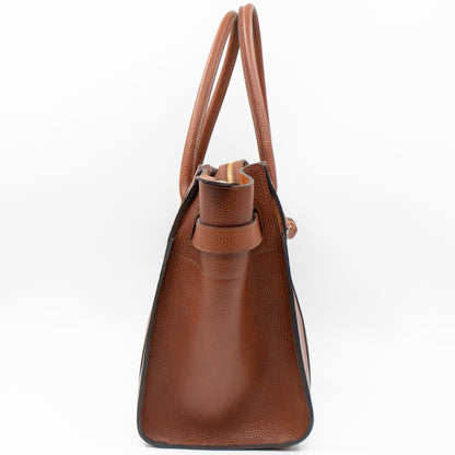 Large Zipped Bayswater Oak Brown Leather