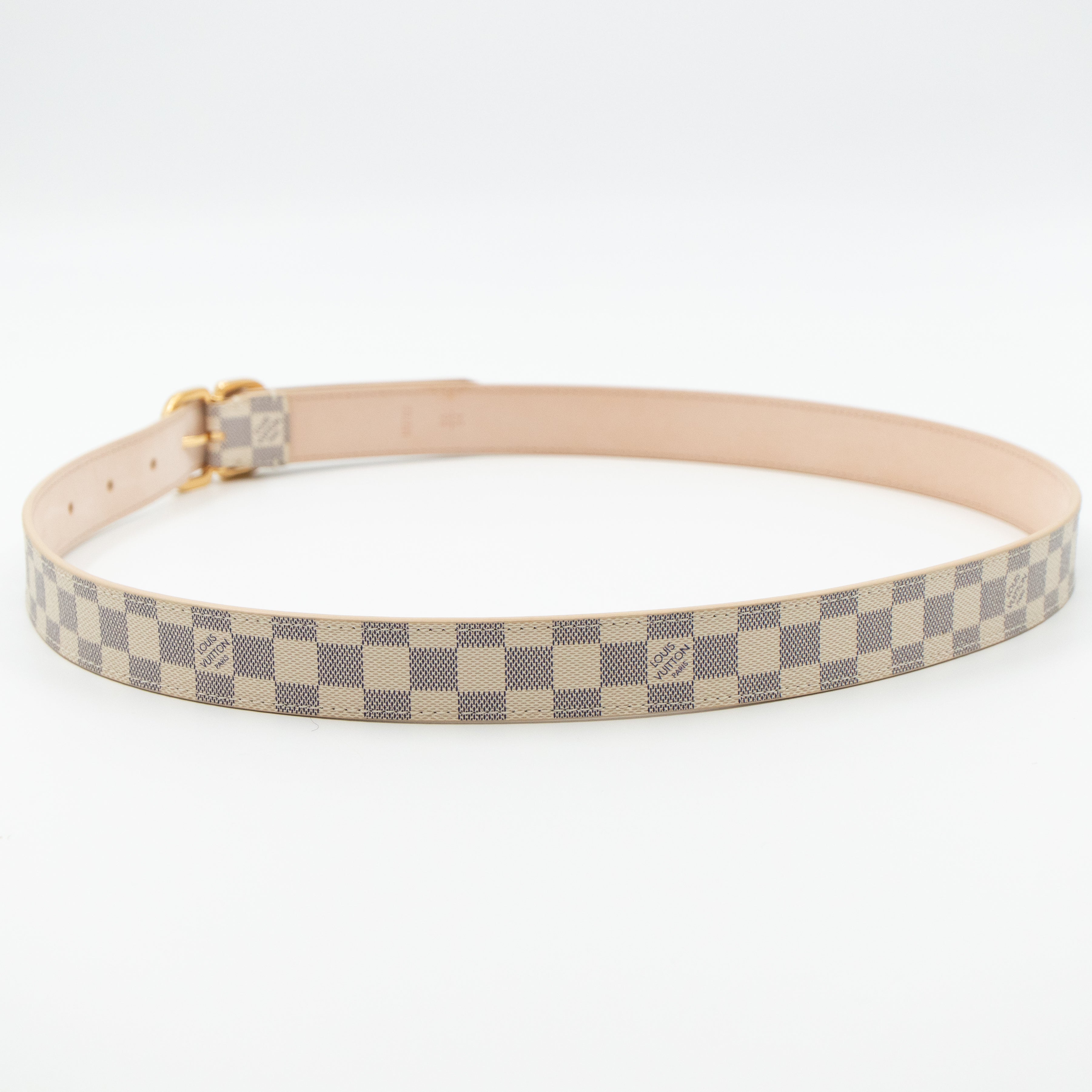 Belt Mini Damier Azur 25 mm 85 cm