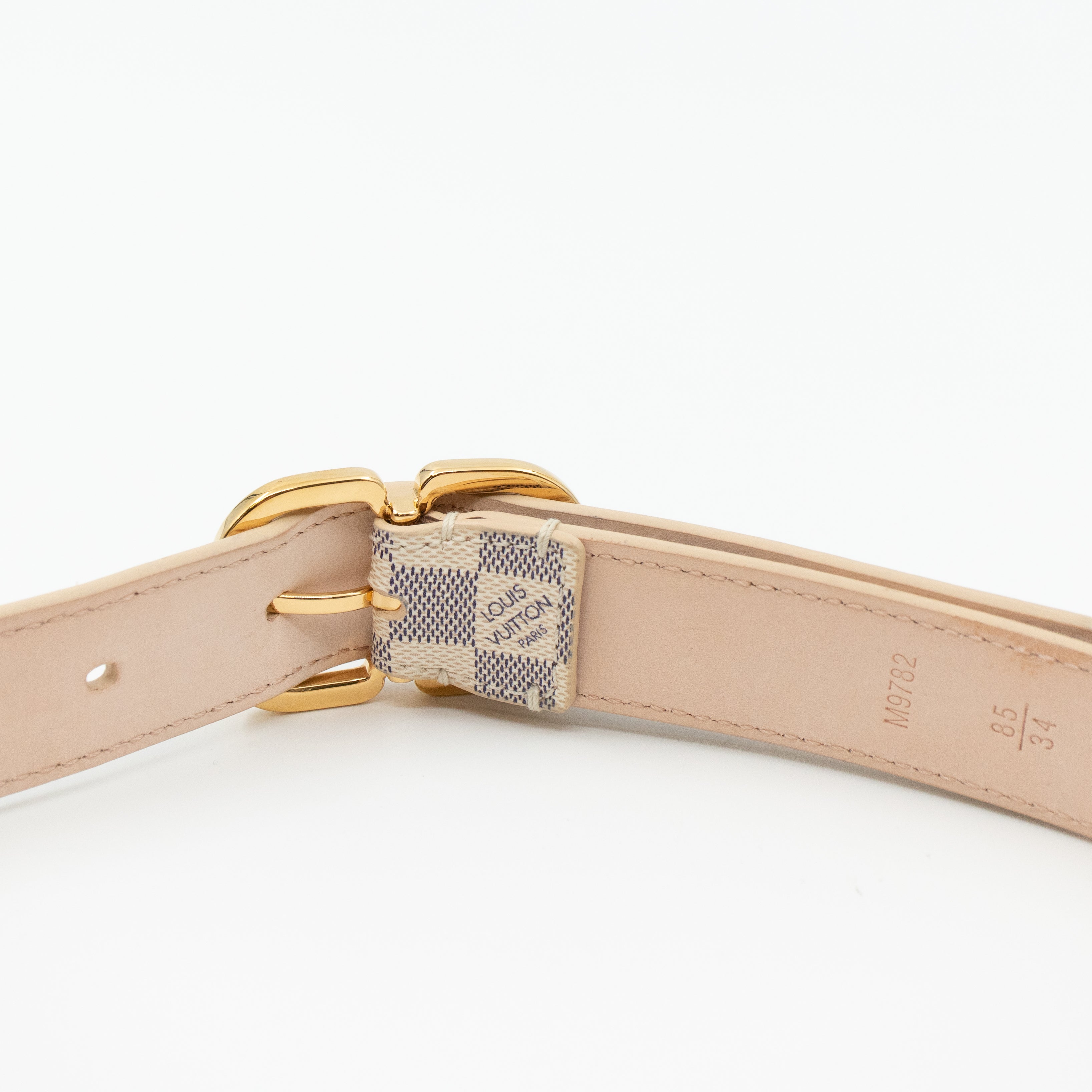 Belt Mini Damier Azur 25 mm 85 cm