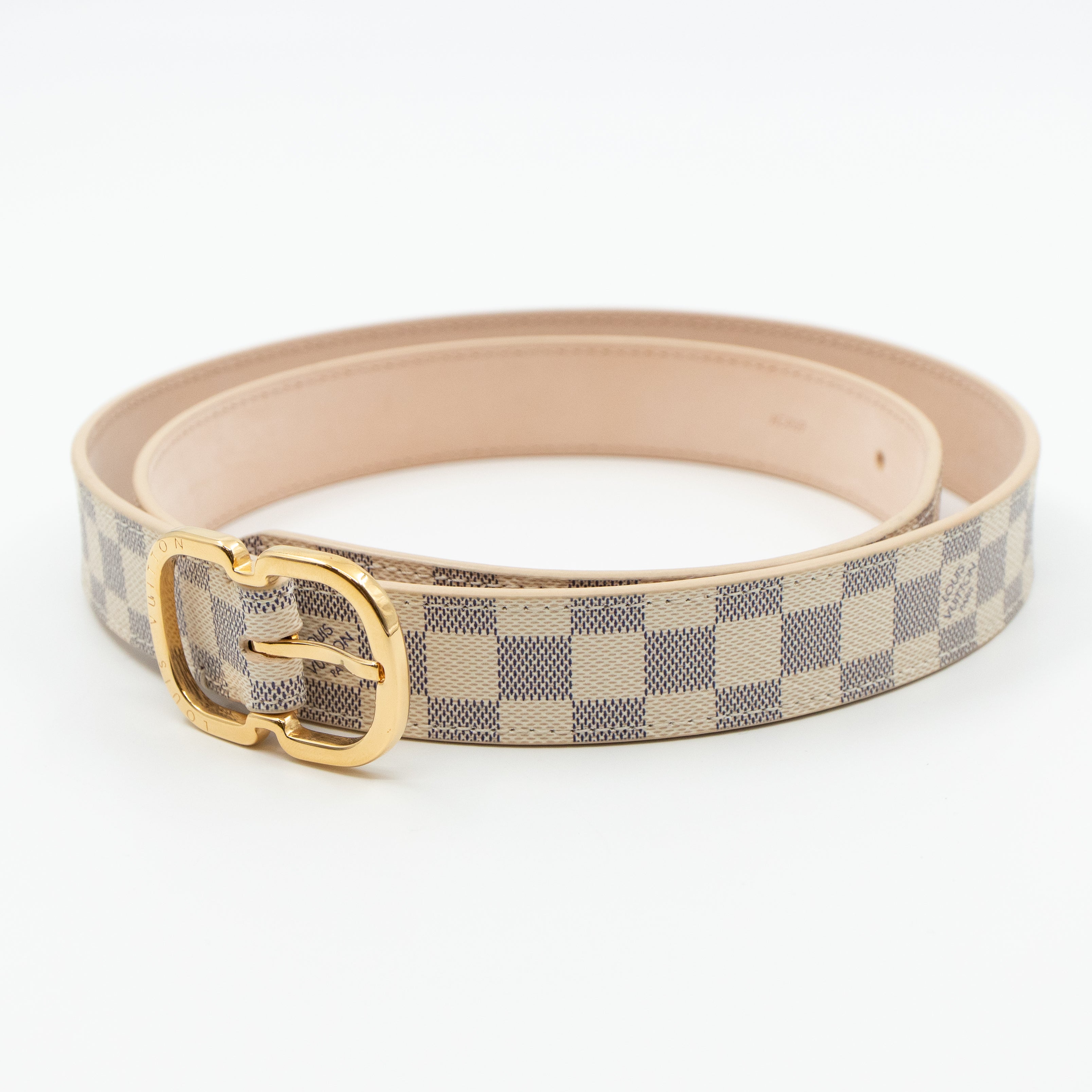 Belt Mini Damier Azur 25 mm 85 cm