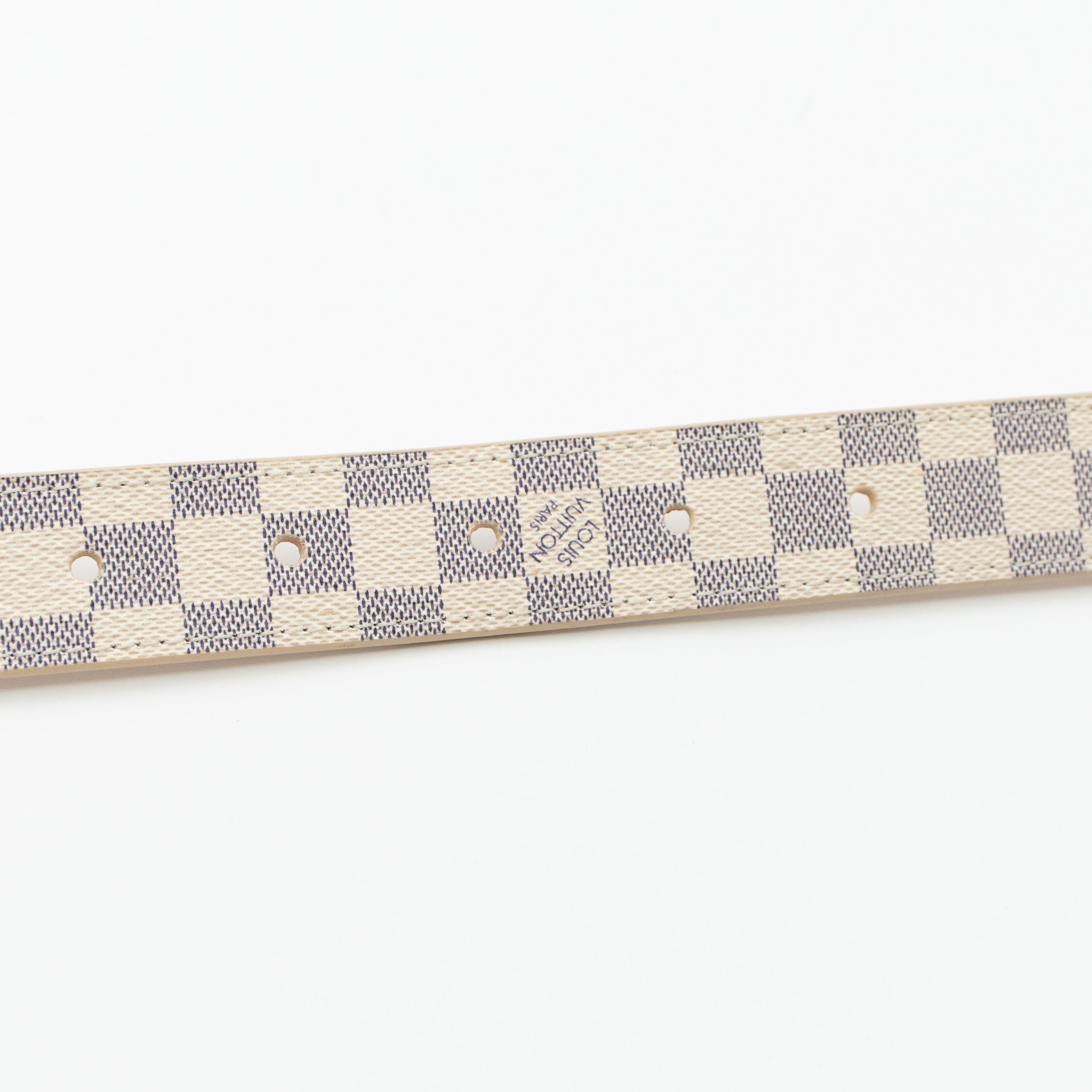 Belt Mini Damier Azur 25 mm 85 cm