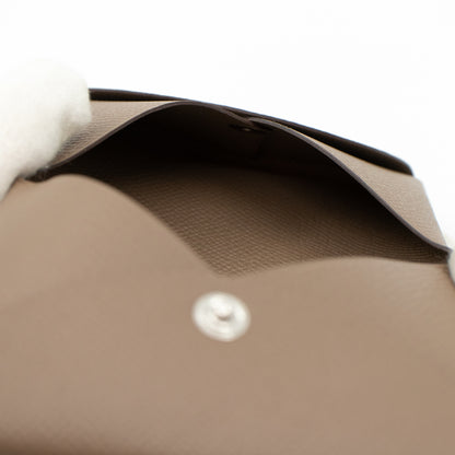 Calvi Card Holder Etoupe Leather