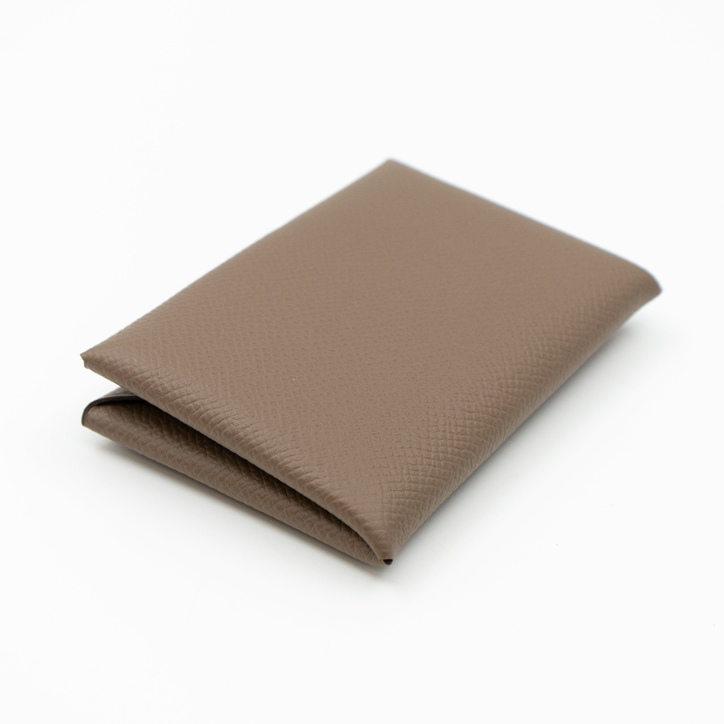 Calvi Card Holder Etoupe Leather