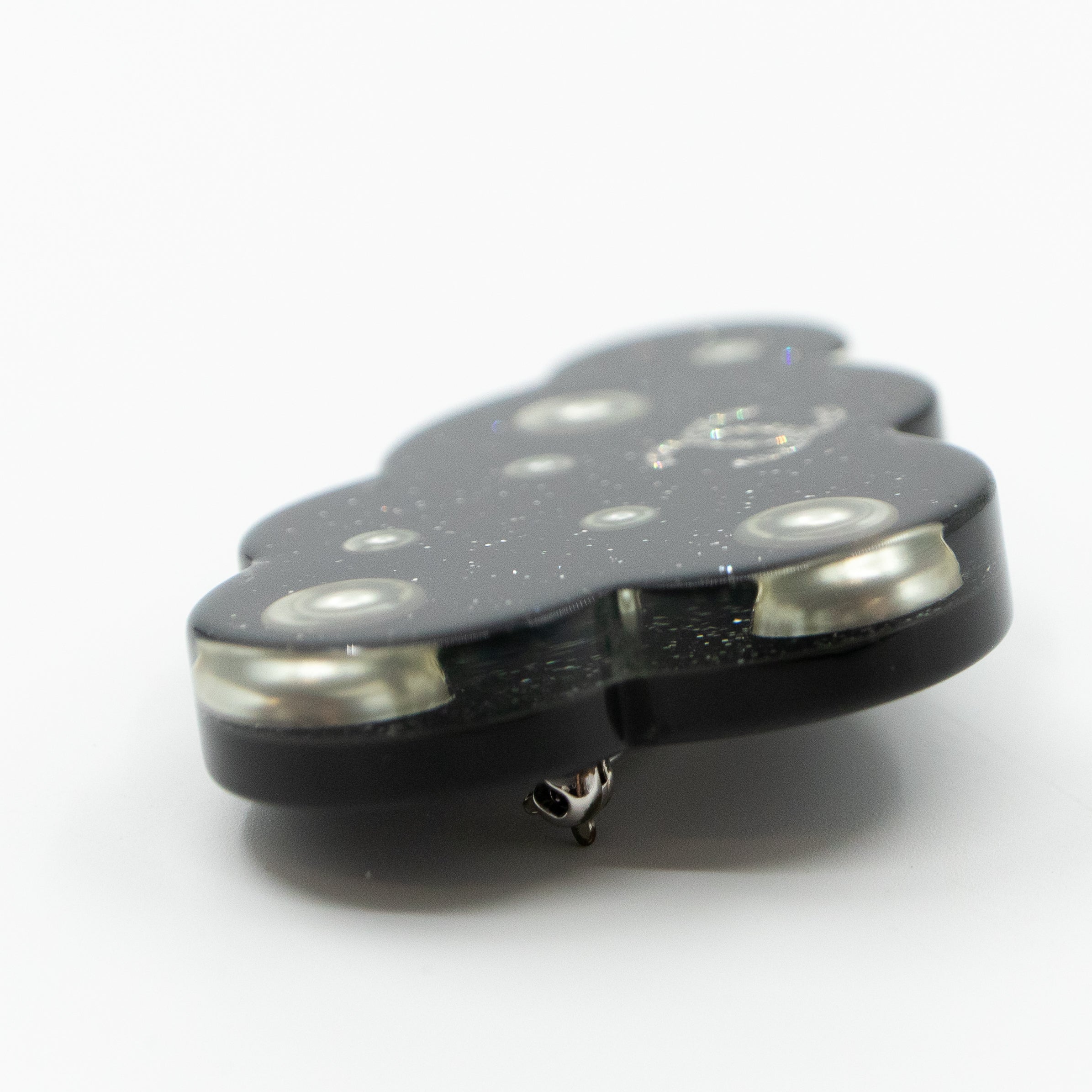 CC Space Brooch Black
