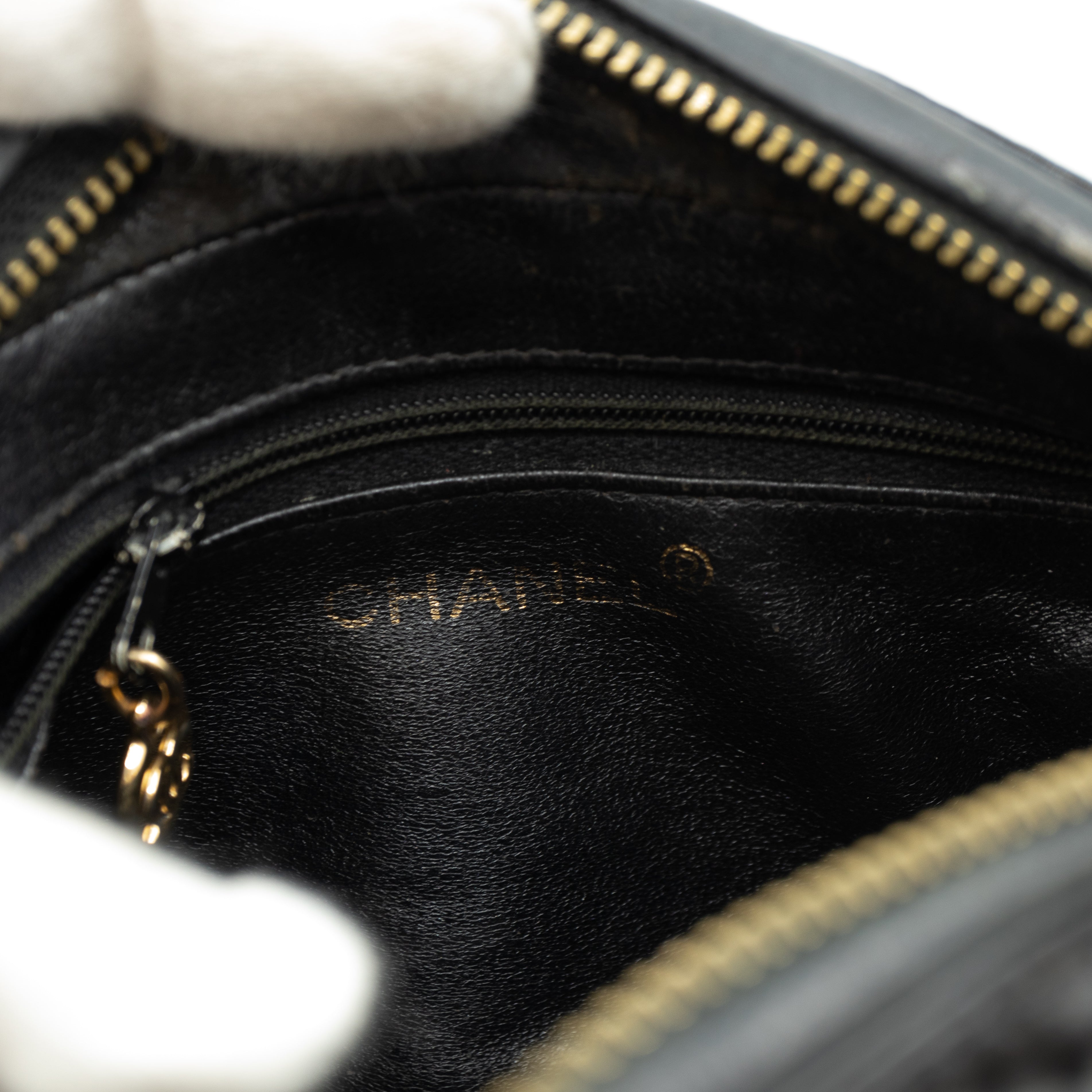 CC Camera Bag Black Patent Leather