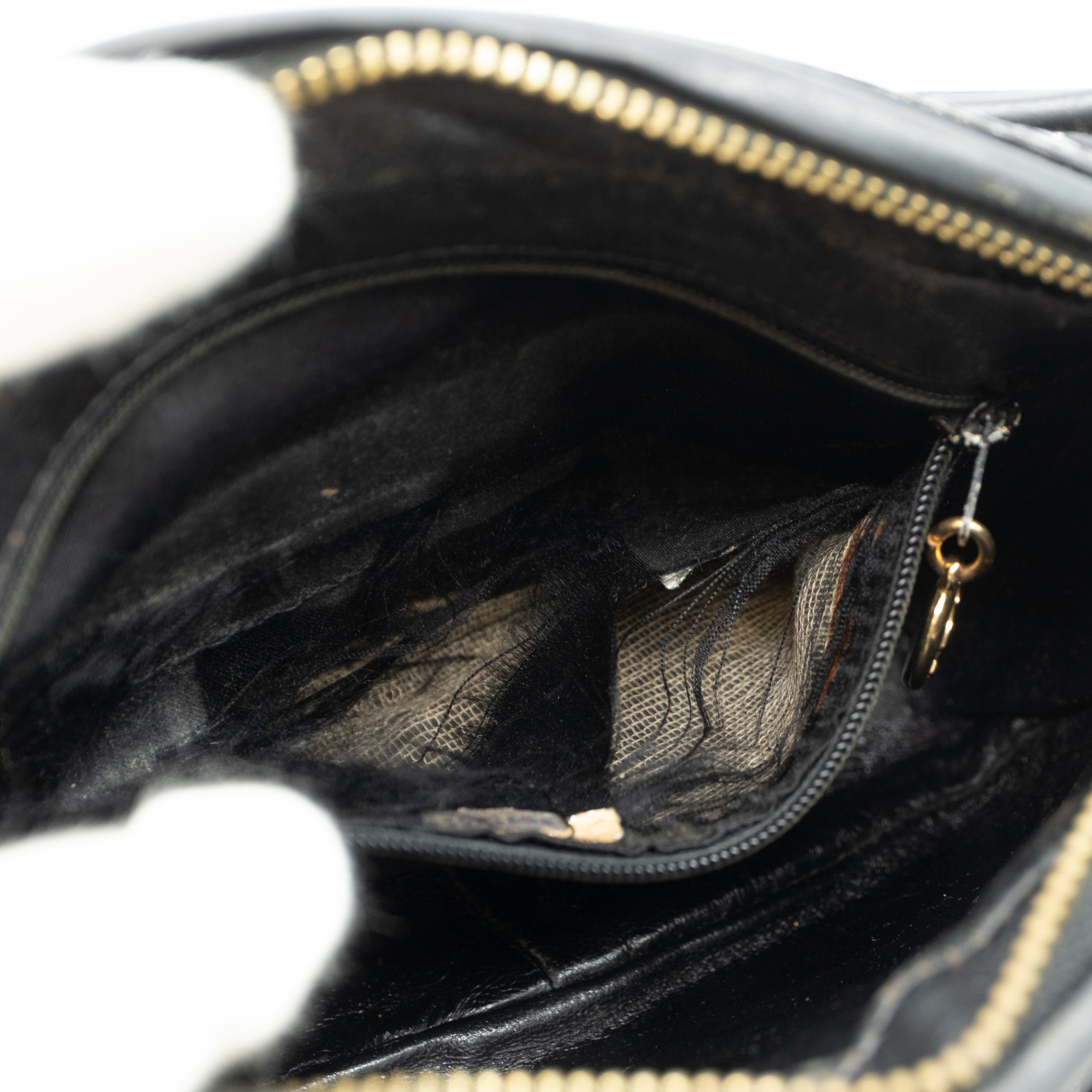 CC Camera Bag Black Patent Leather