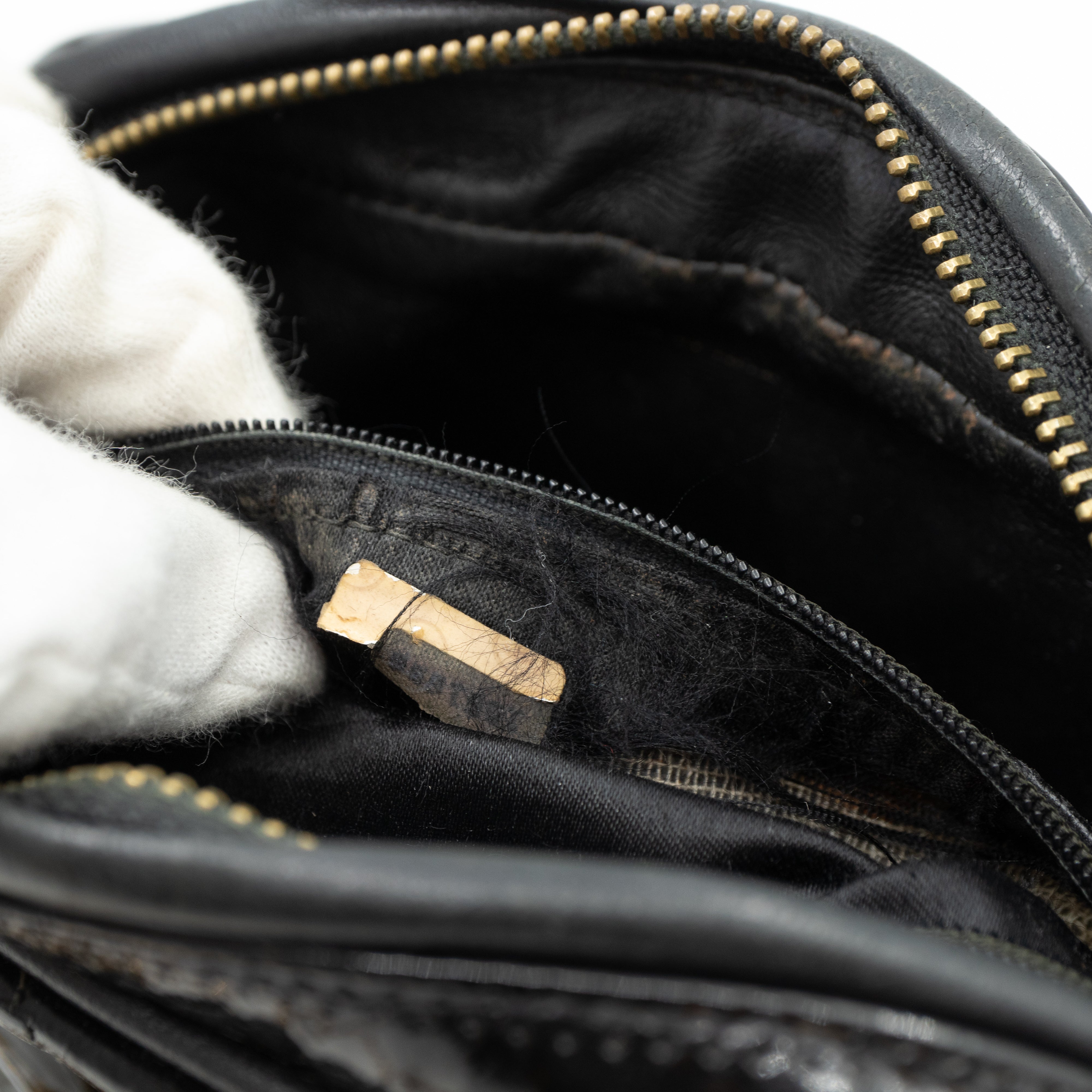 CC Camera Bag Black Patent Leather