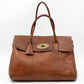 Bayswater Brown Croc Embossed Leather