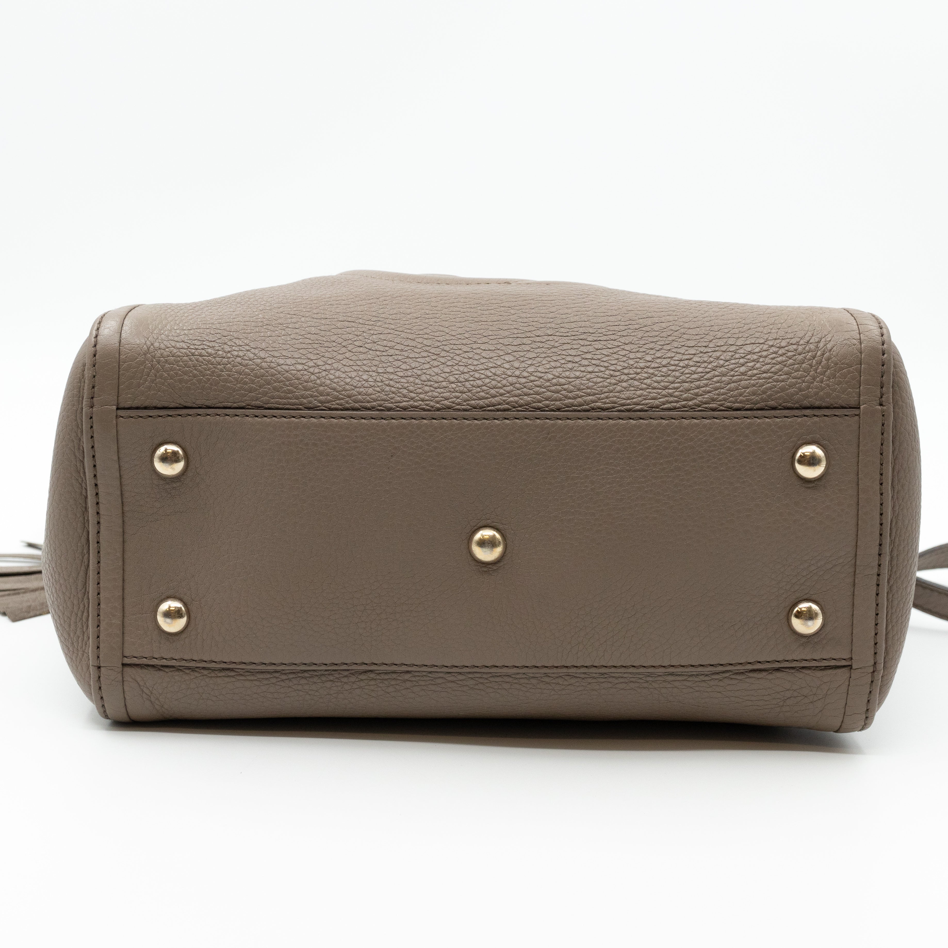 Soho Two Way Tote Grey Leather