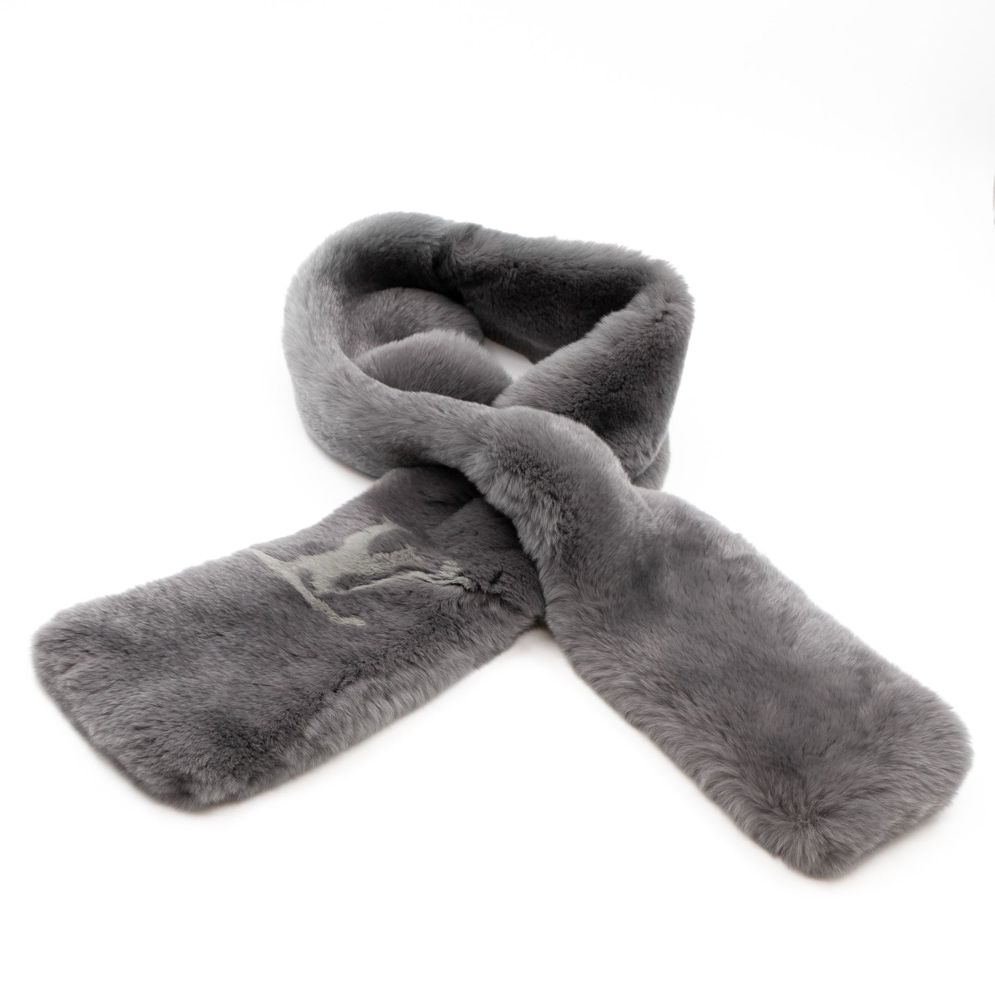 Rabbit scarf Louis Vuitton Grey in Rabbit - 21189311