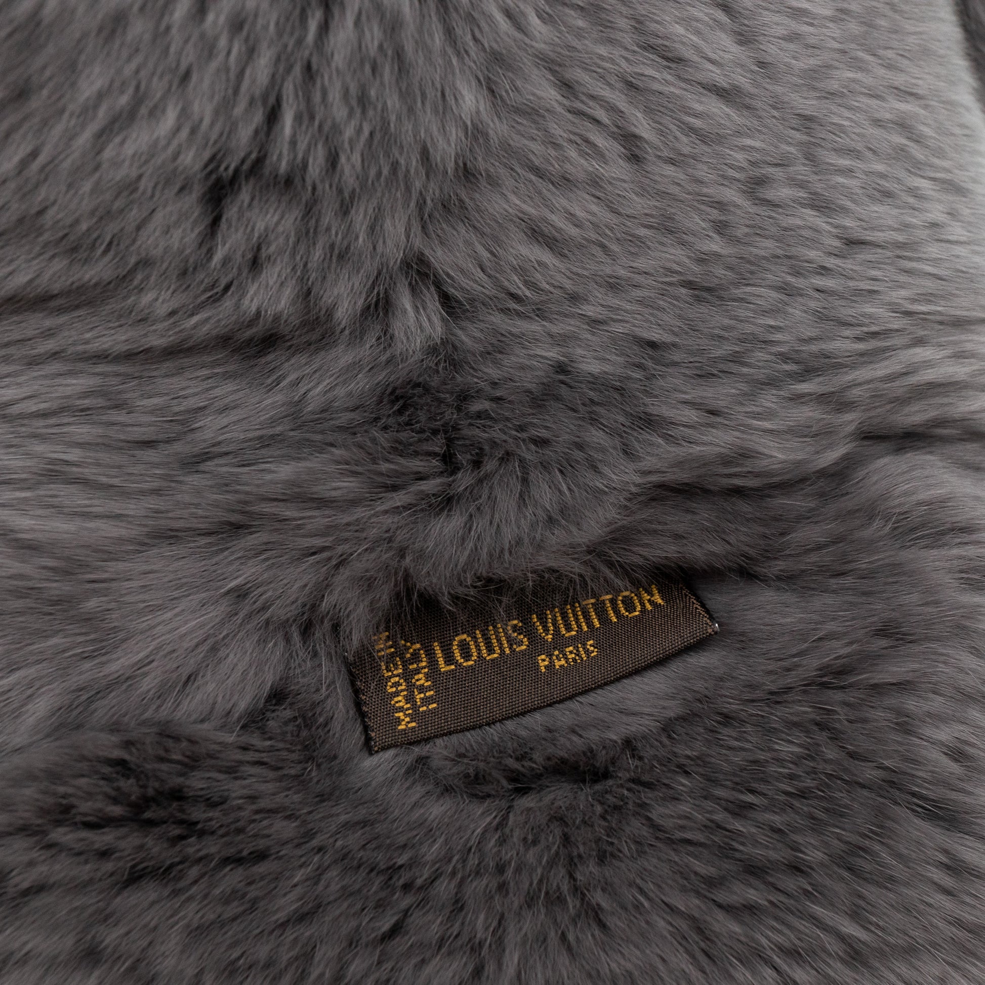 Louis Vuitton Rex Rabbit Fur Stamp Muffler Scarf, Louis Vuitton  Accessories