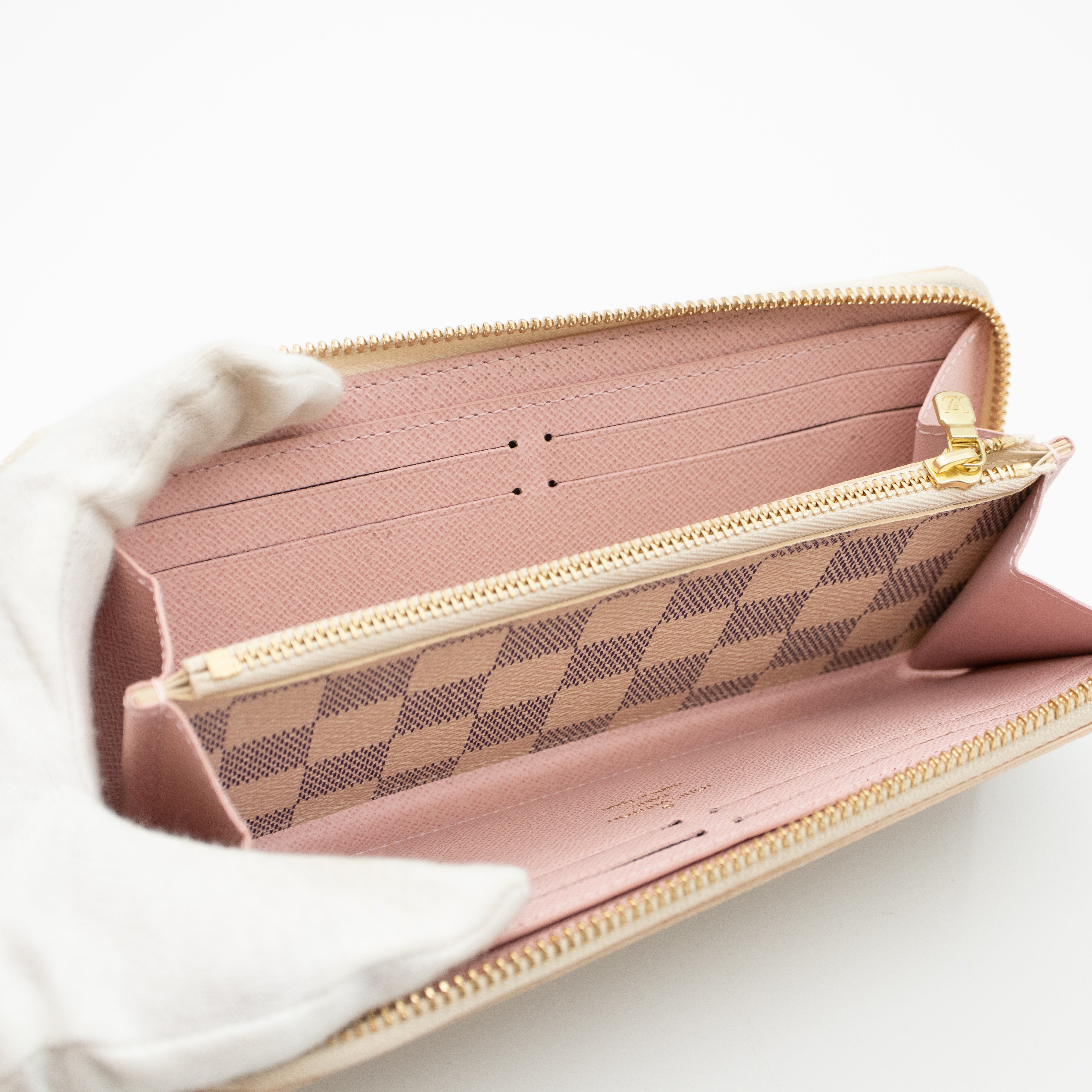 Clemence Wallet Damier Azur