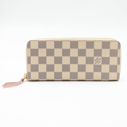 Clemence Wallet Damier Azur