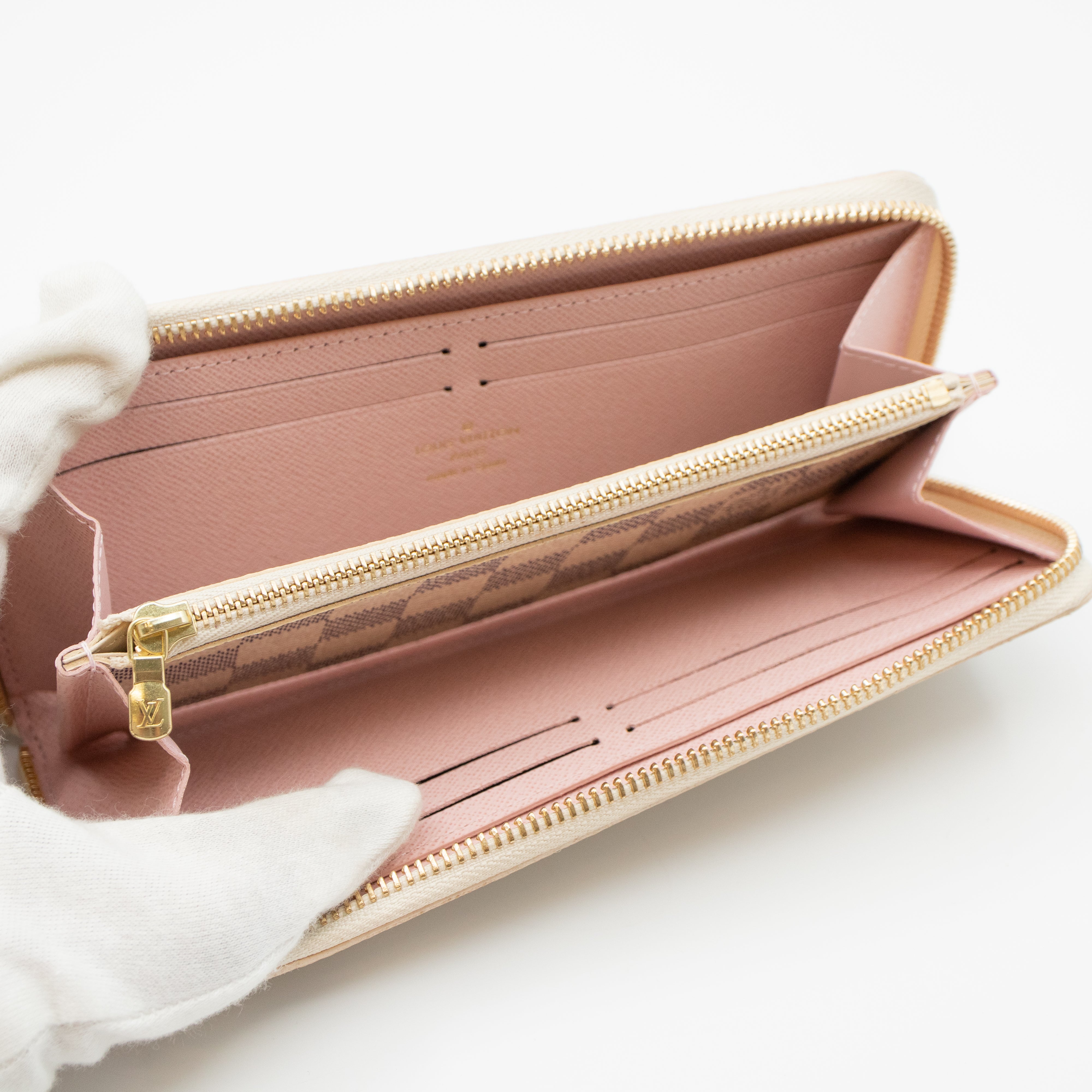 Clemence Wallet Damier Azur