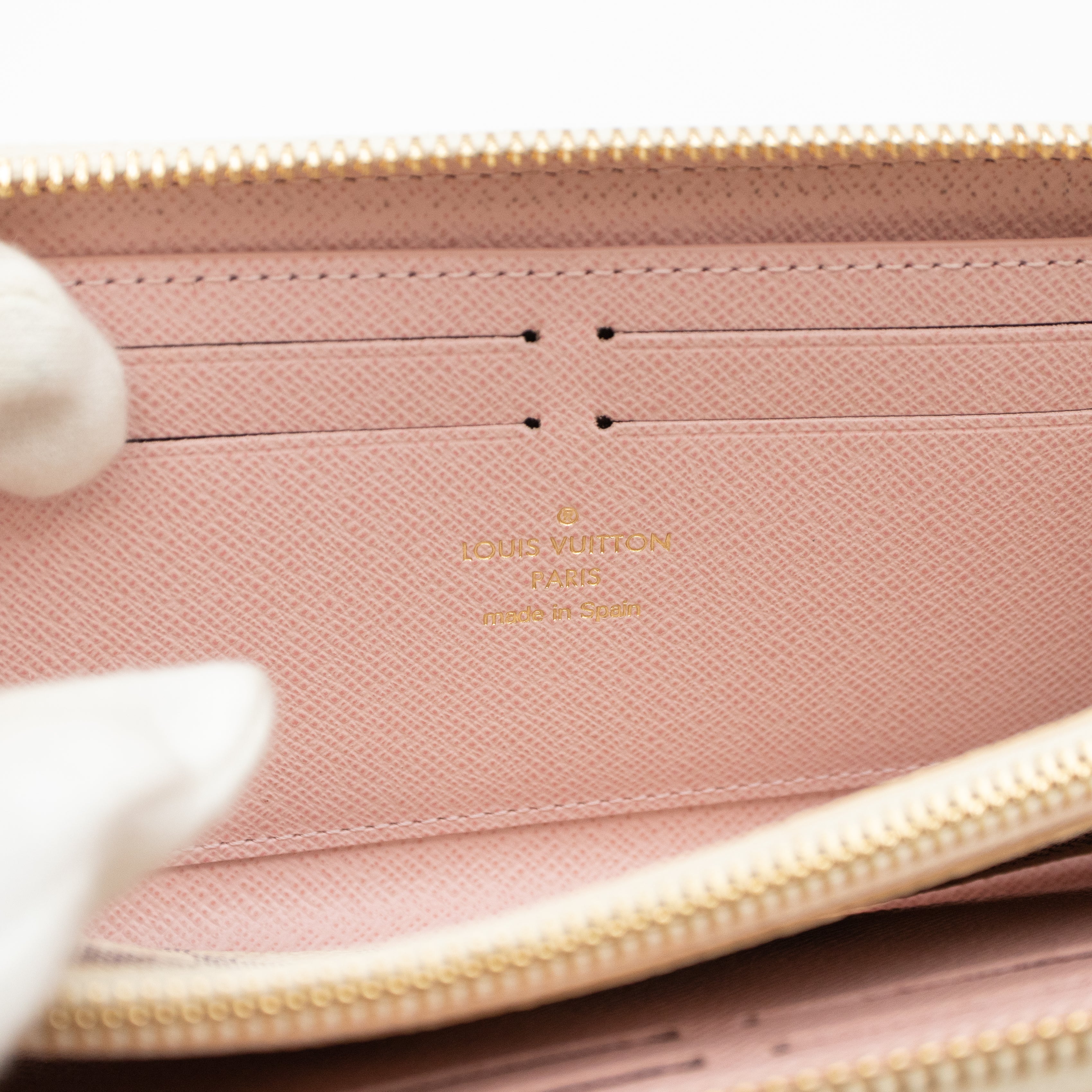 Clemence Wallet Damier Azur