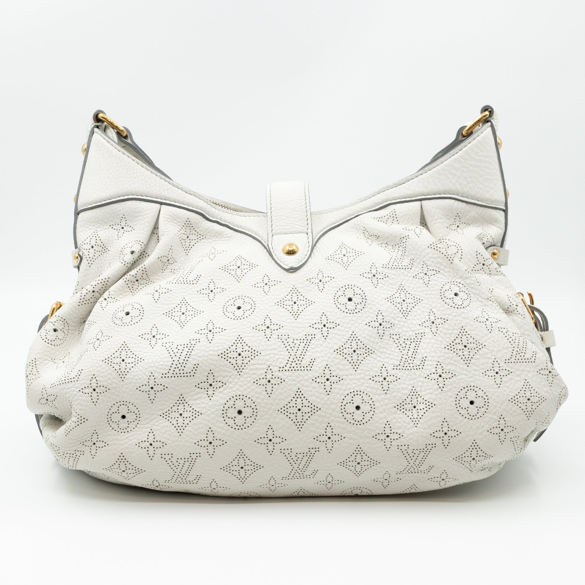 Louis Vuitton, Bags, Authentic Lv White Monogram Mahina Leather Xs Bag