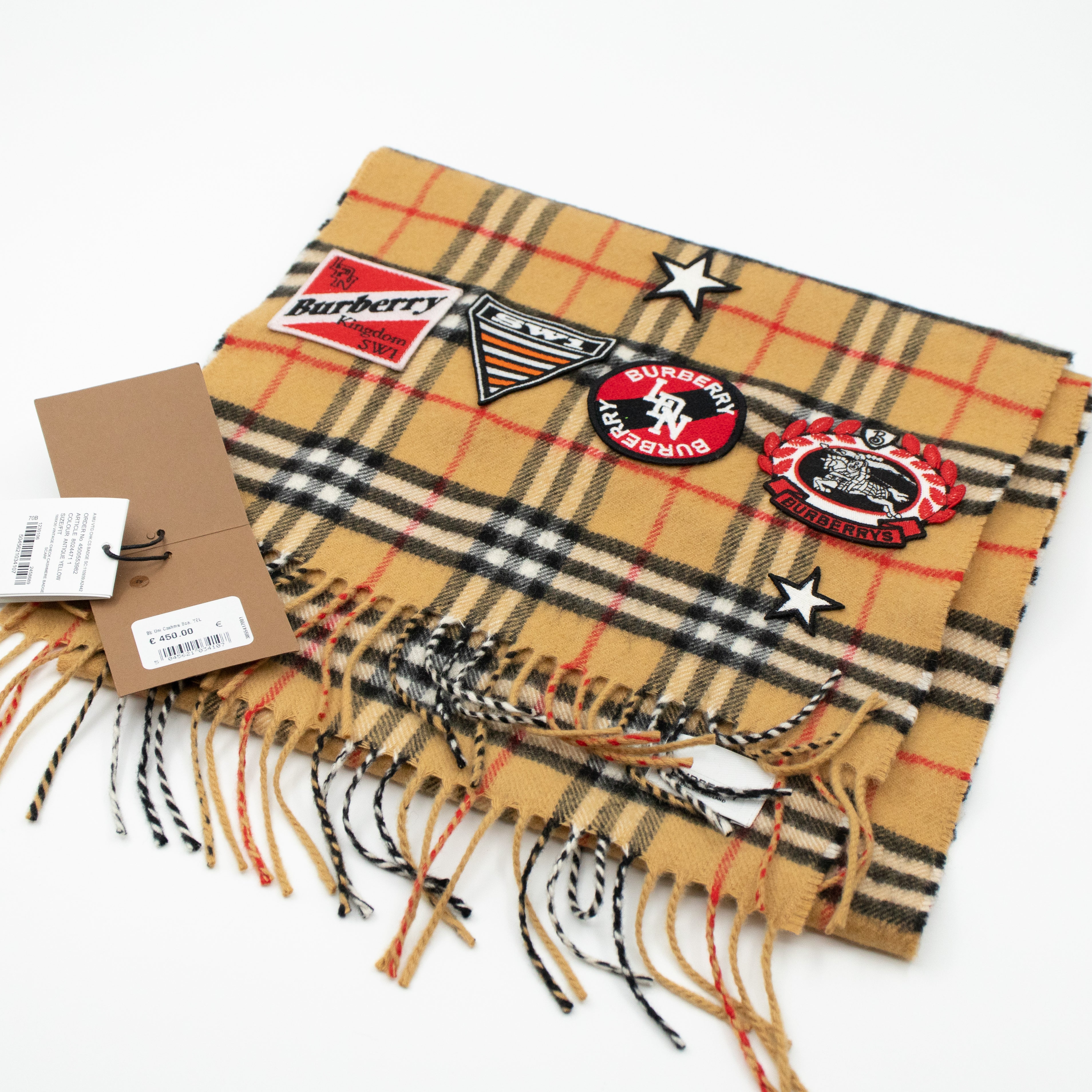 Iconic best sale burberry scarf