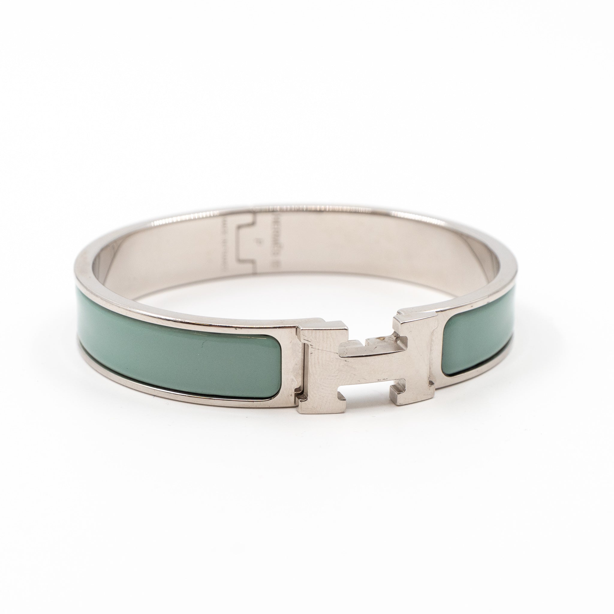 H store ERMÈS green clic h bracelet