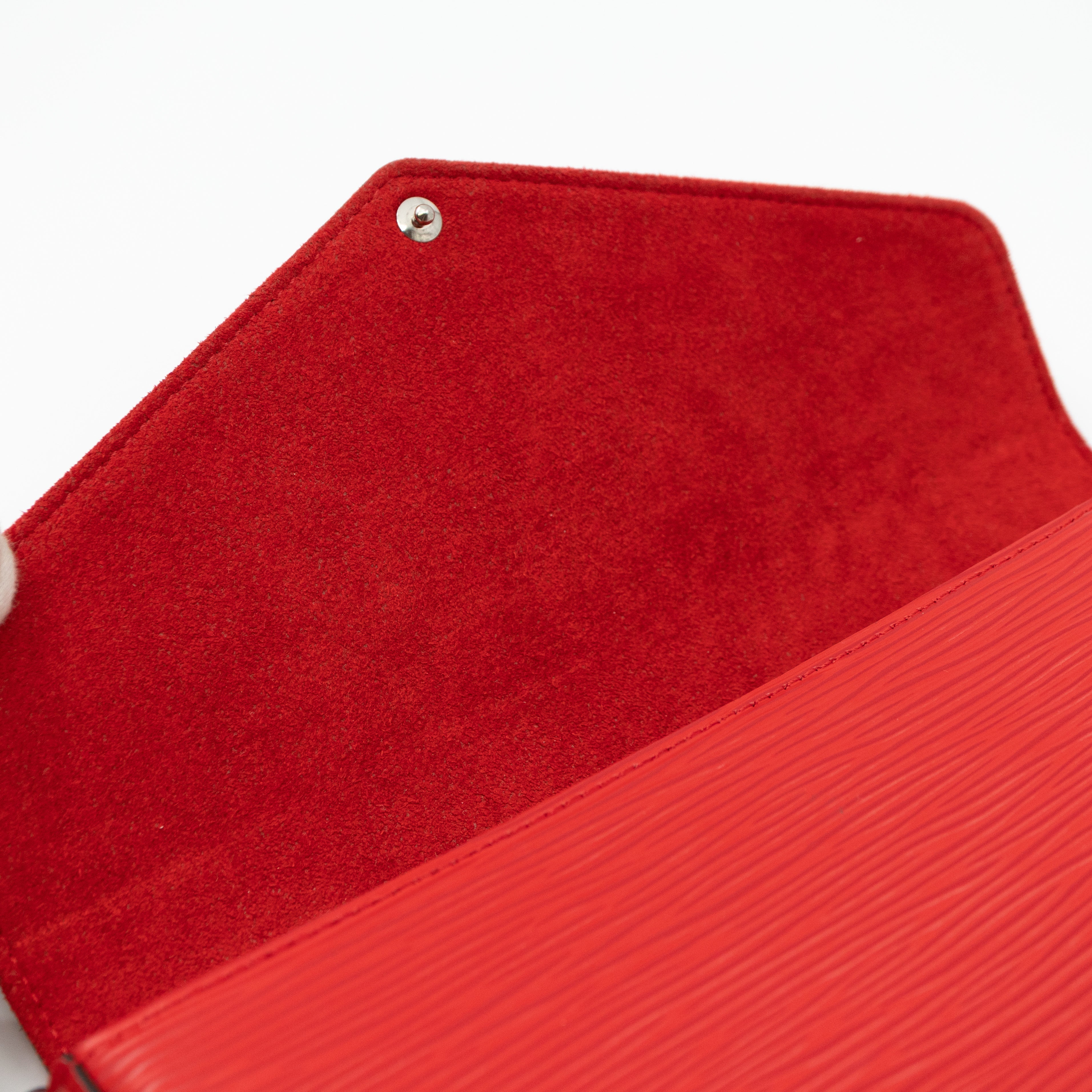 Pochette Felicie Epi Leather Red