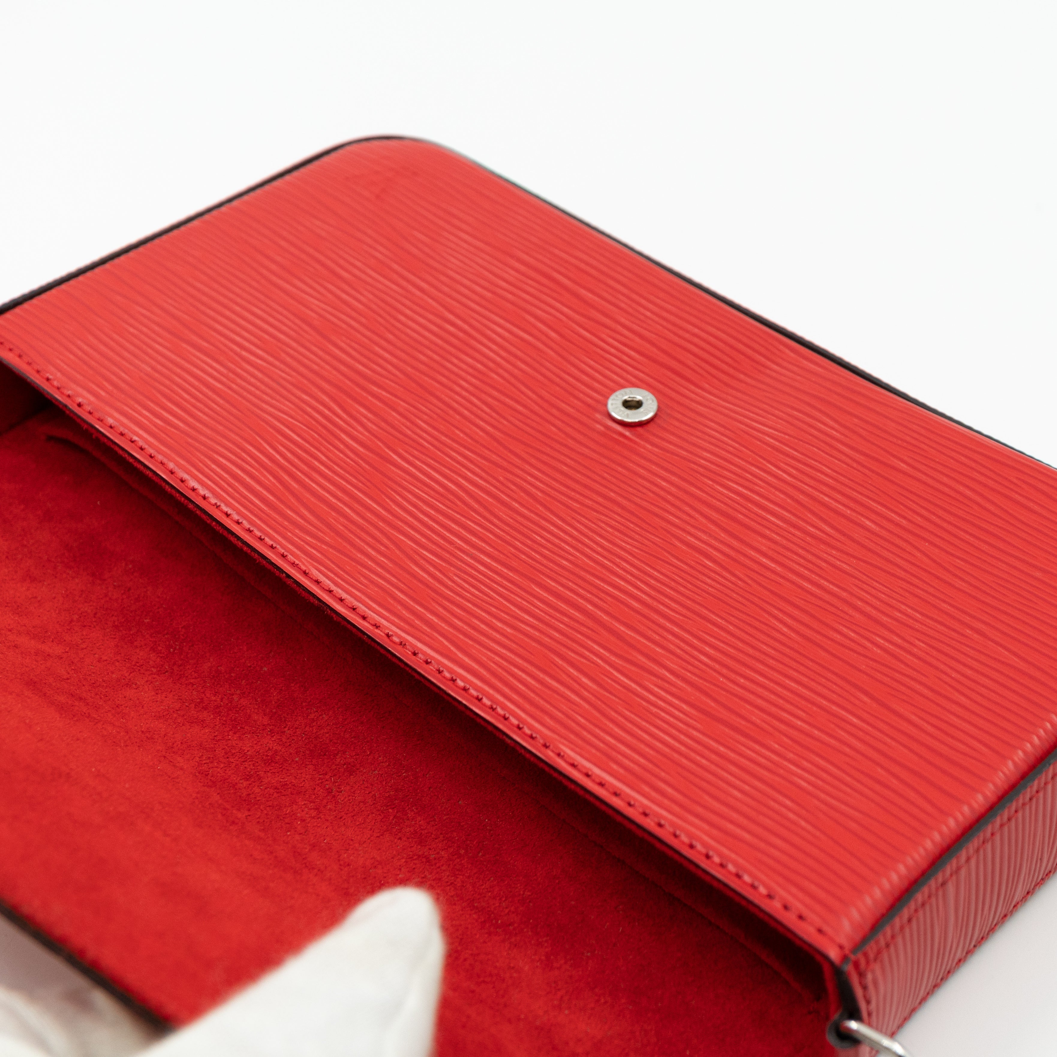 Pochette Felicie Epi Leather Red
