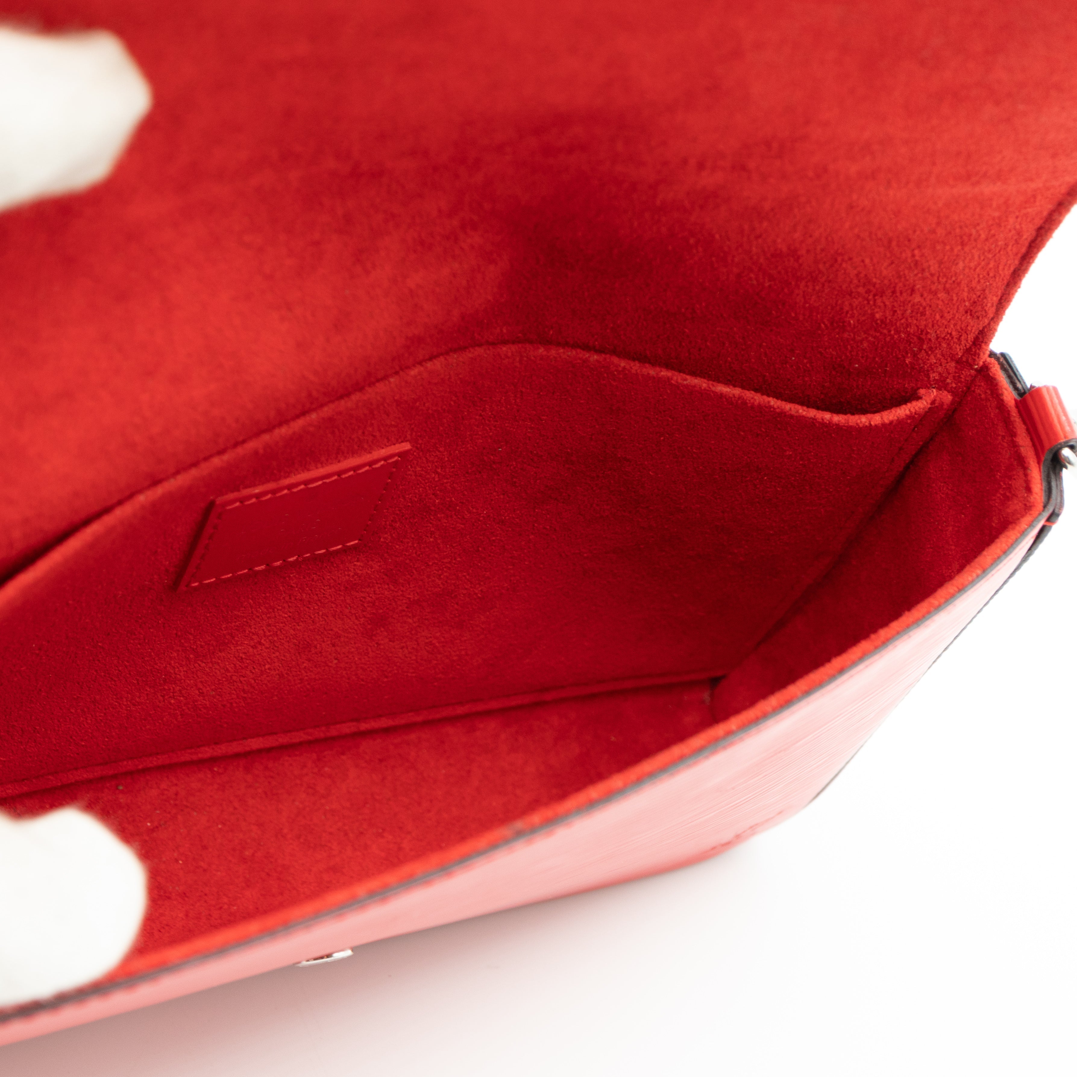Pochette Felicie Epi Leather Red