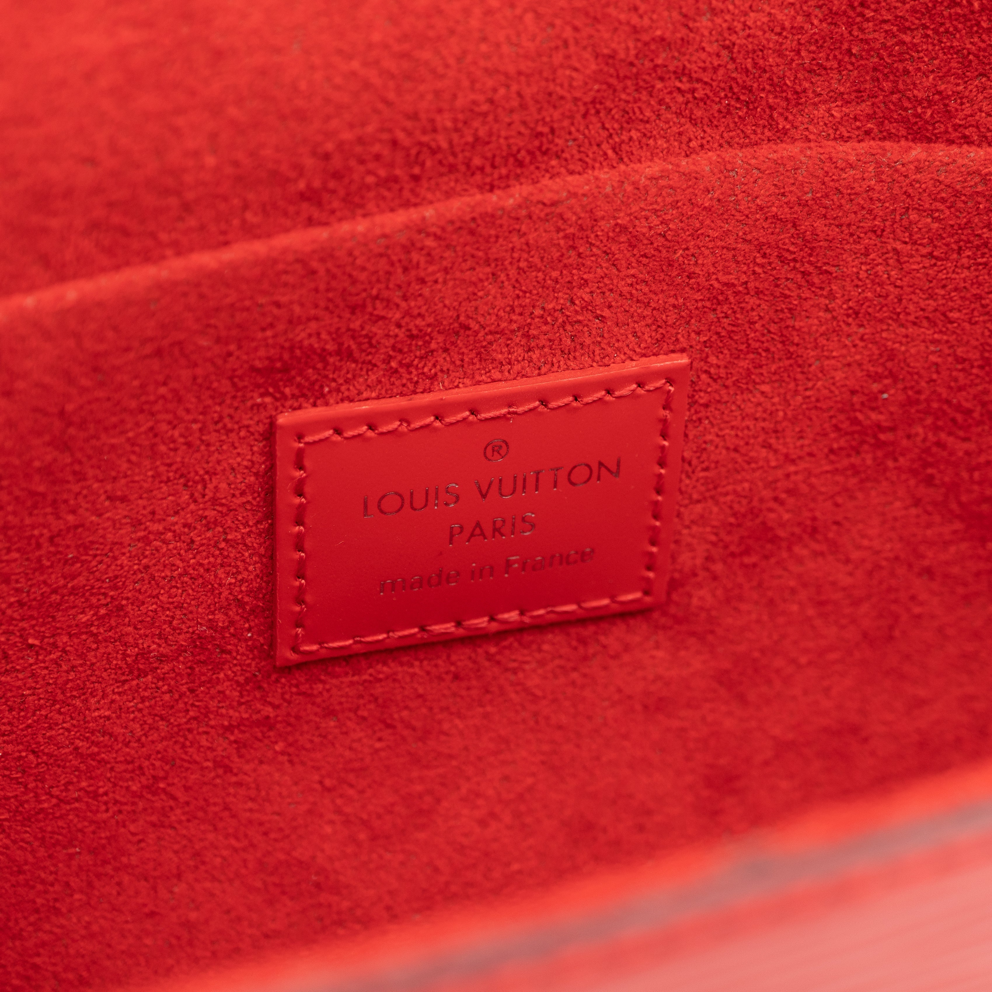 Pochette Felicie Epi Leather Red
