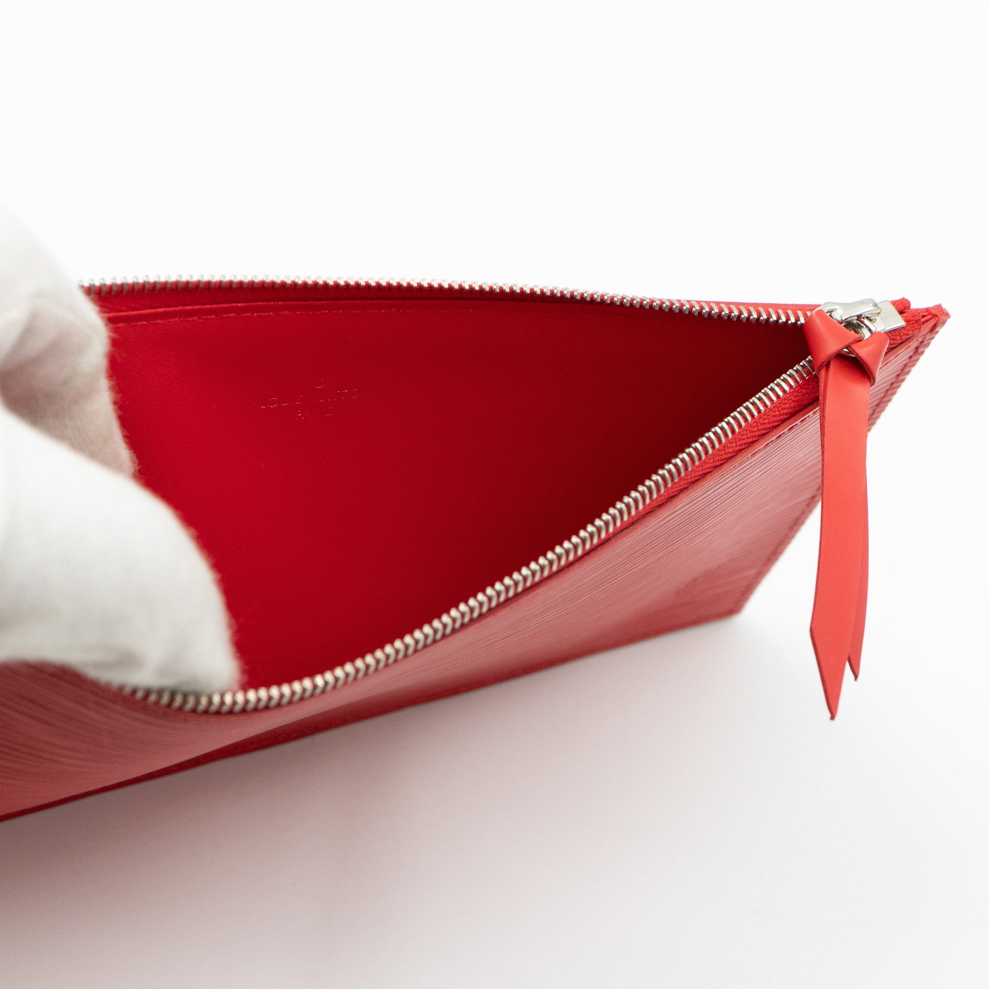 Louis Vuitton Red Epi Leather Pochette Felicie Clutch Bag Louis