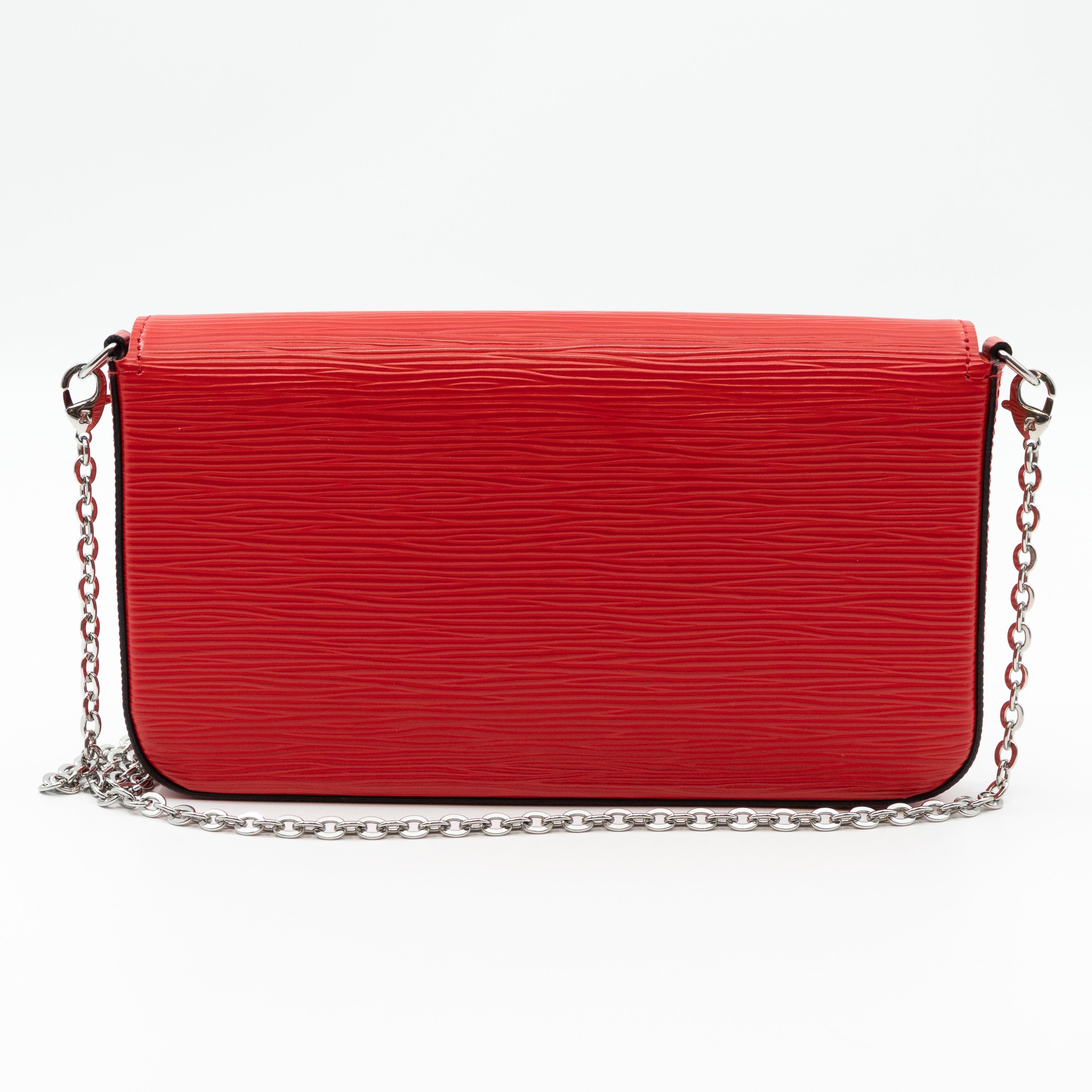 Pochette Felicie Epi Leather Red