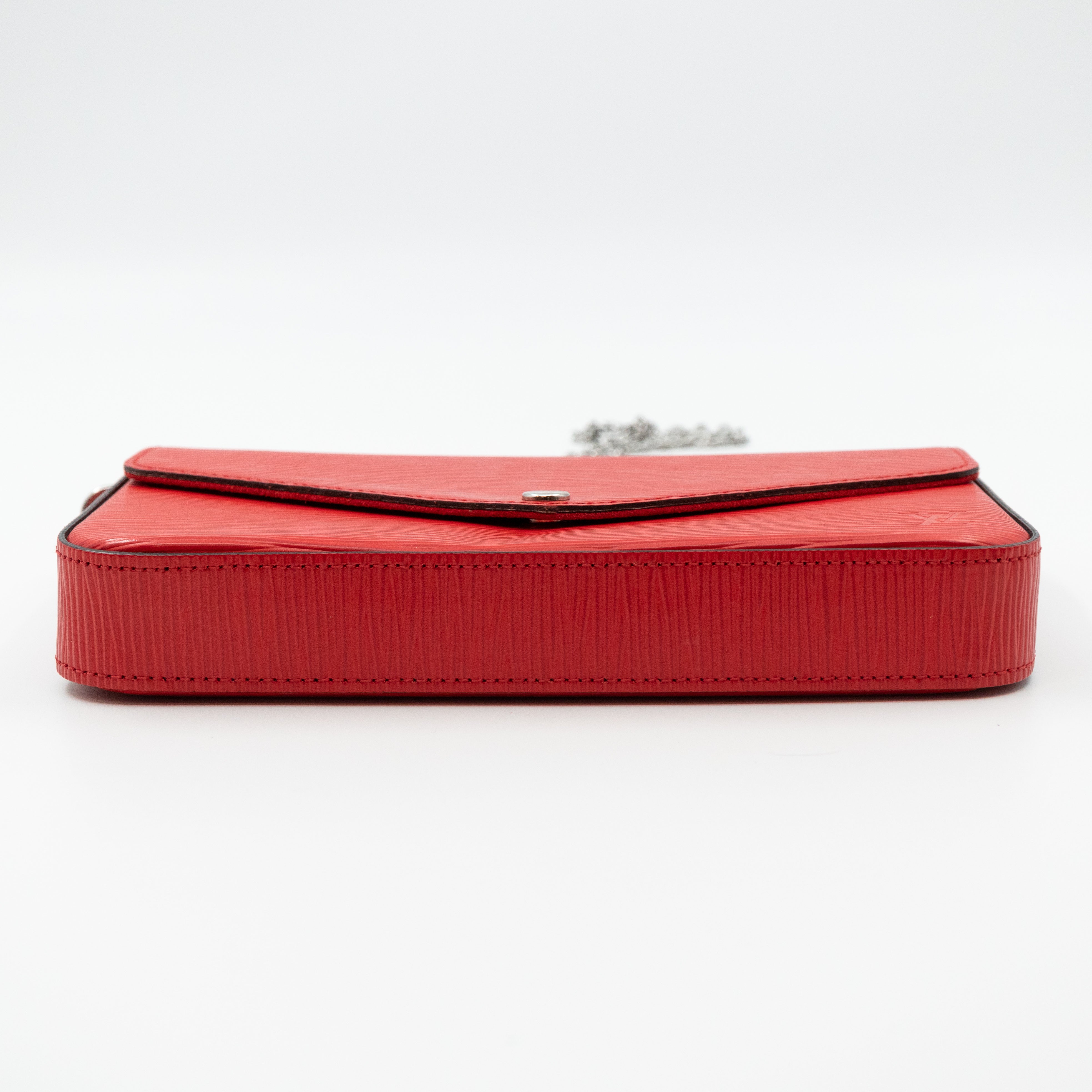 Pochette Felicie Epi Leather Red