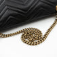 GG Marmont Large Shoulder Bag Black Leather